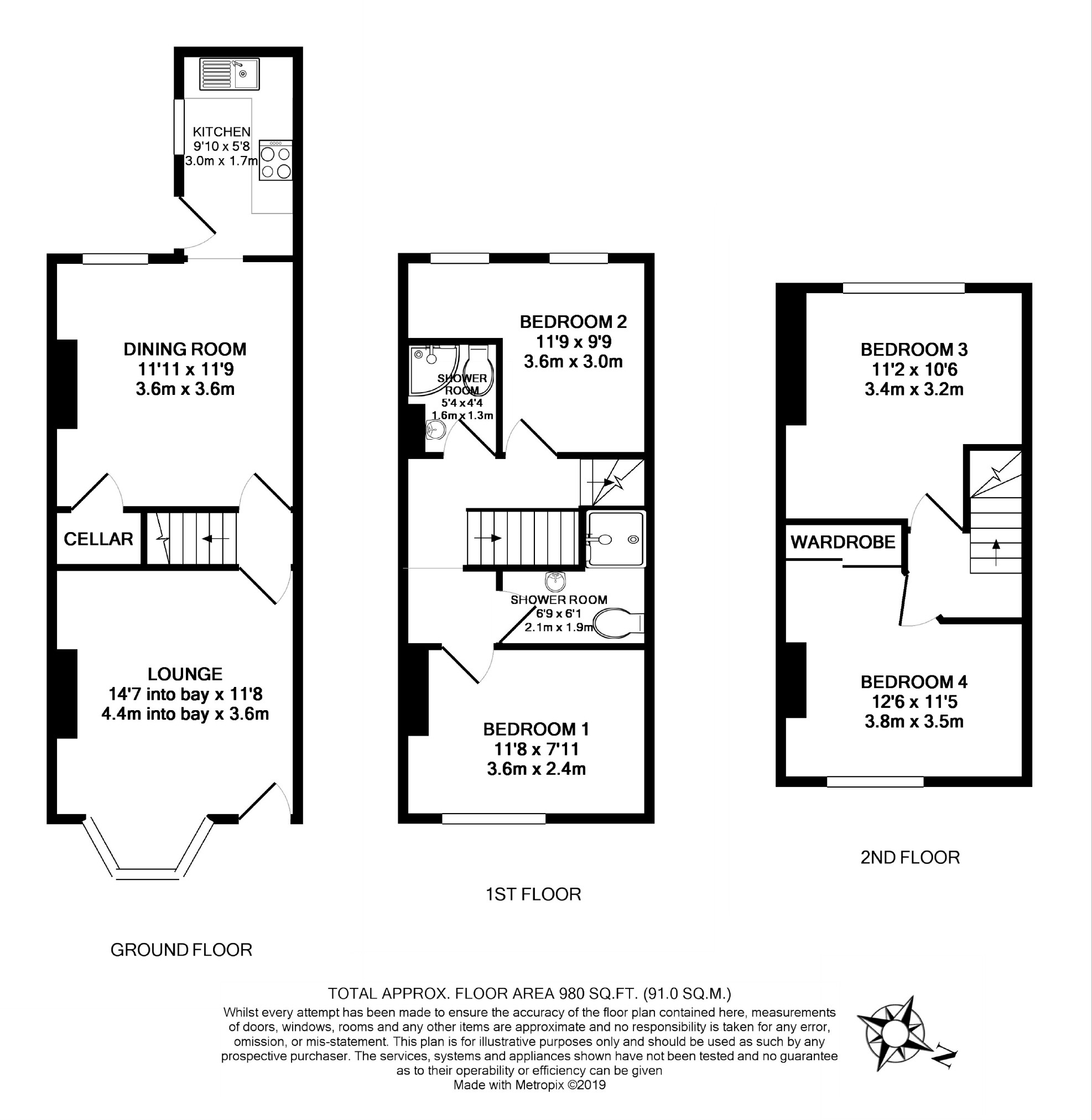 4 Bedrooms Terraced house for sale in 34, Harefield Road, Off Ecclesall Road S11