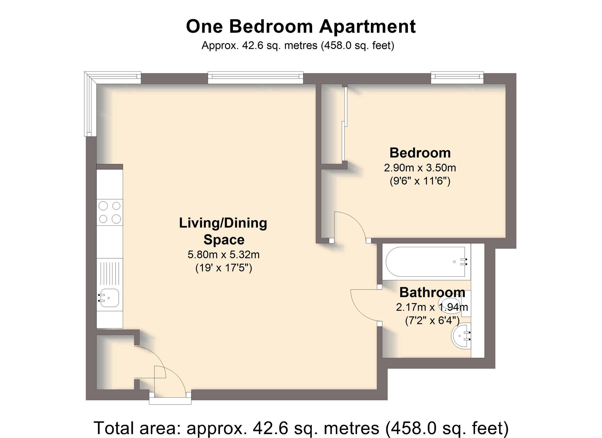 Apt 302, City Lofts St. Pauls, Sheffield floorplan