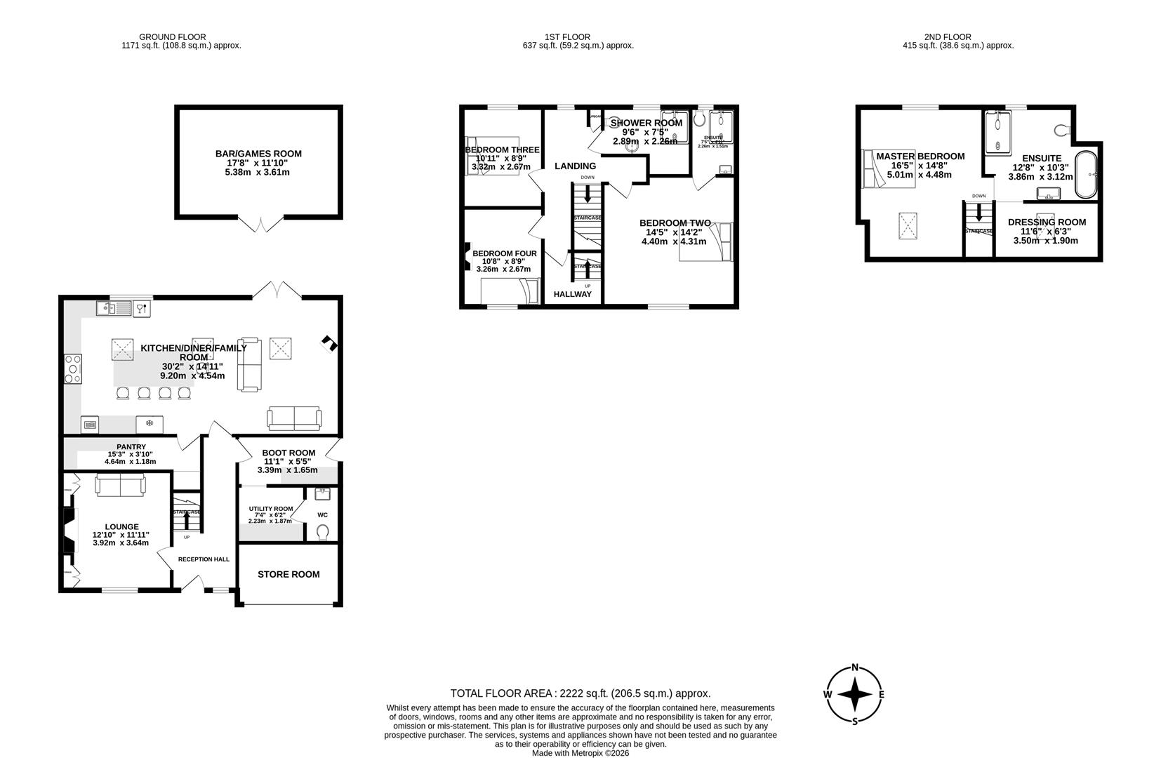 Holmlea, Preston Road, Chorley floorplan