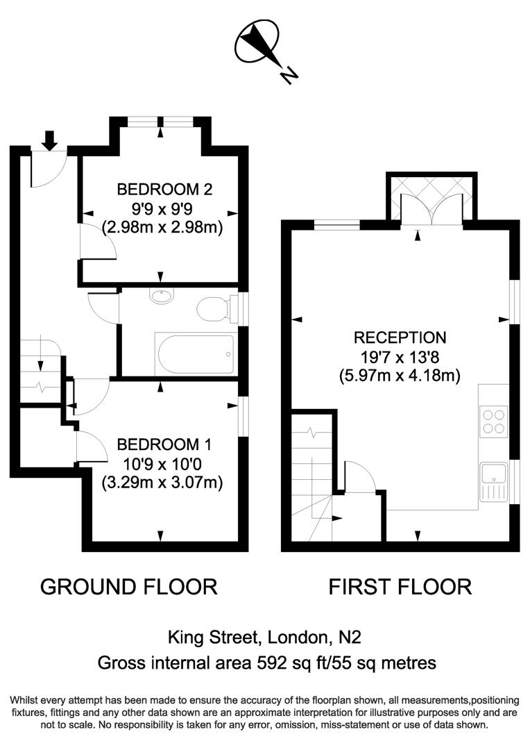6, King Street, East Finchley floorplan