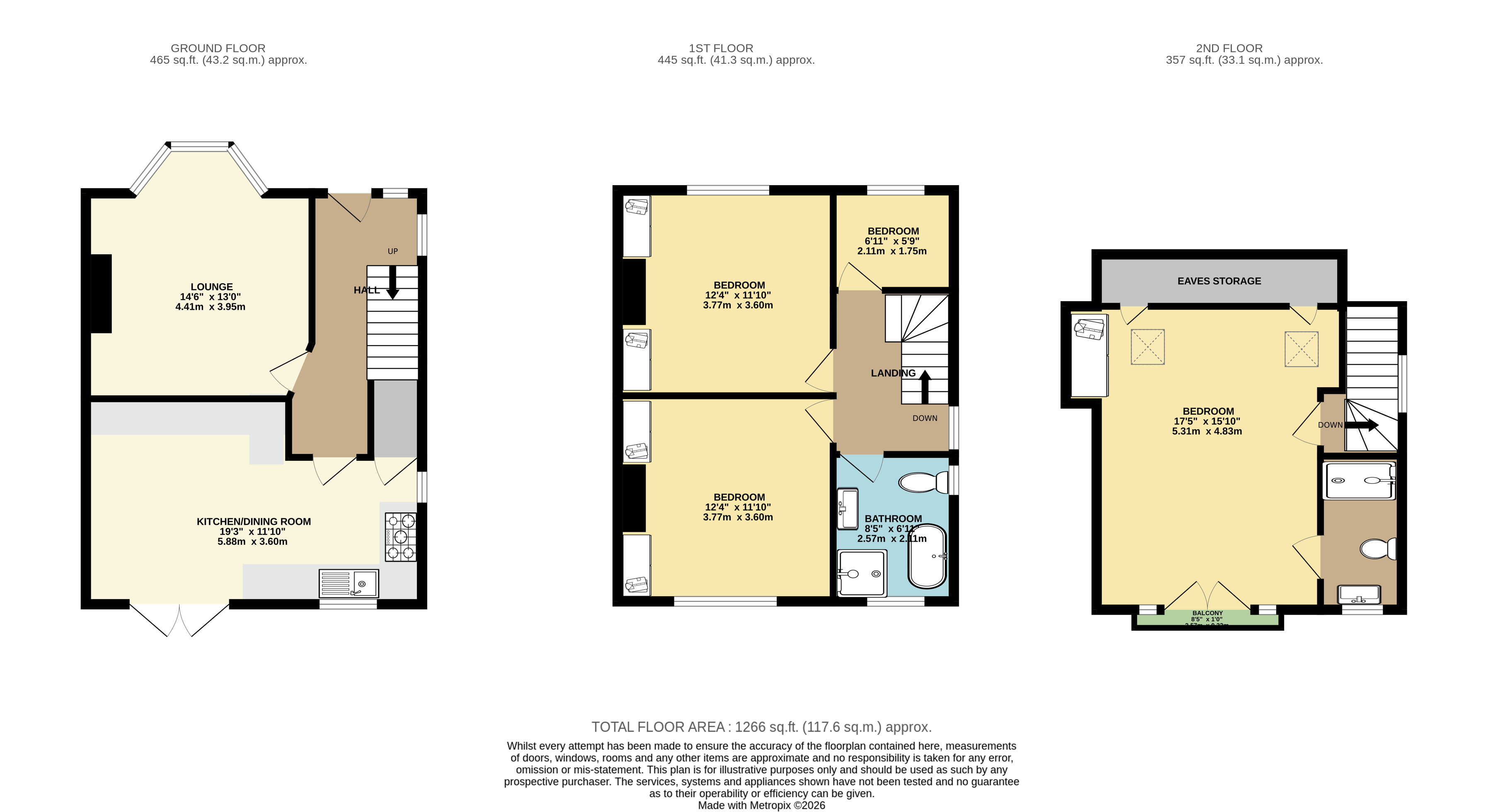 4, Roxholme Avenue, Leeds floorplan