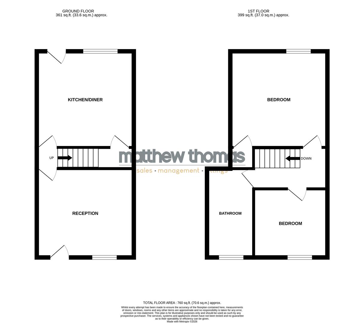 50, George Street, Alfreton floorplan