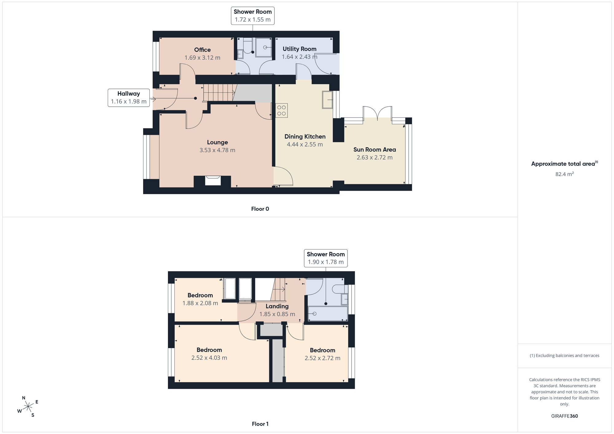 53 Calder Walk, Newcastle Upon Tyne floorplan