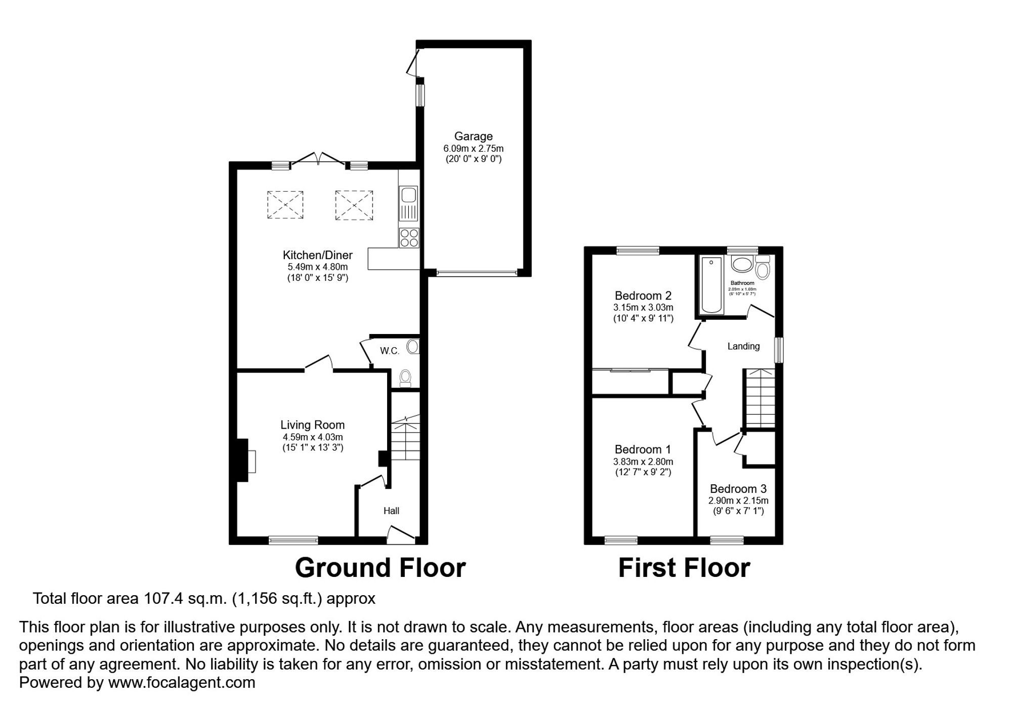 85 Barrowby Gate, Grantham floorplan
