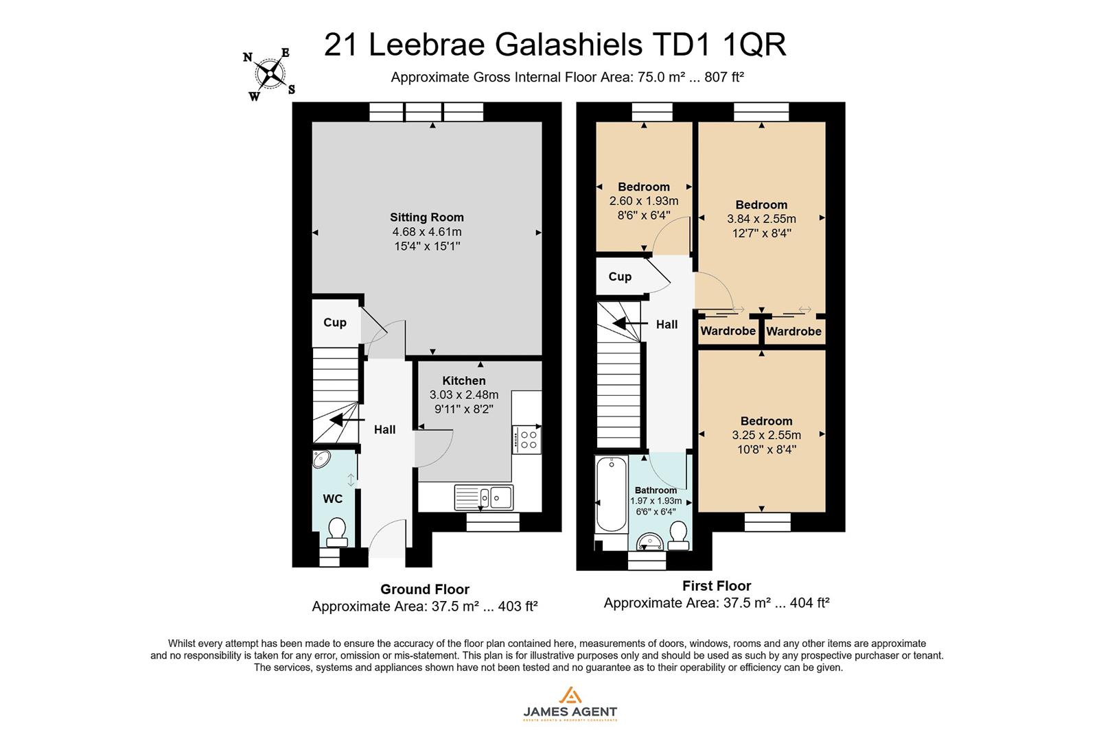 21, Leebrae, Galashiels floorplan