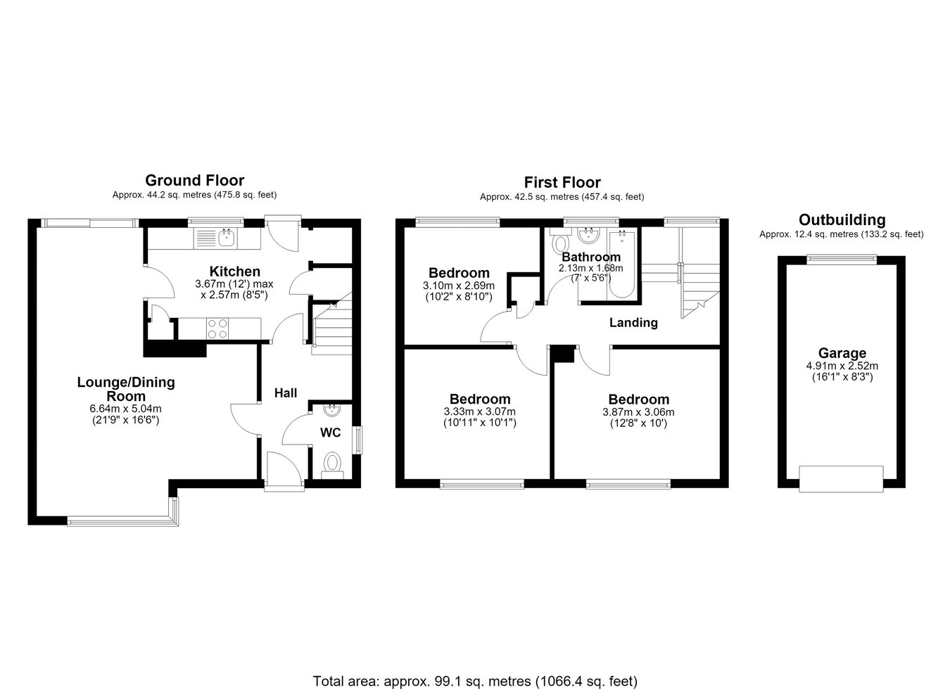 7, Woodland Close, Dover floorplan