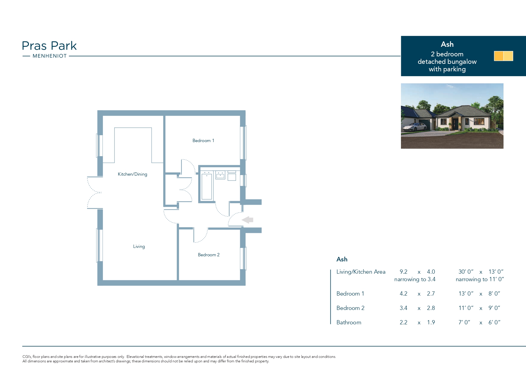 Plot 8, The Ash Pras Park, Menheniot Liskeard Cornwall, Cornwall floorplan