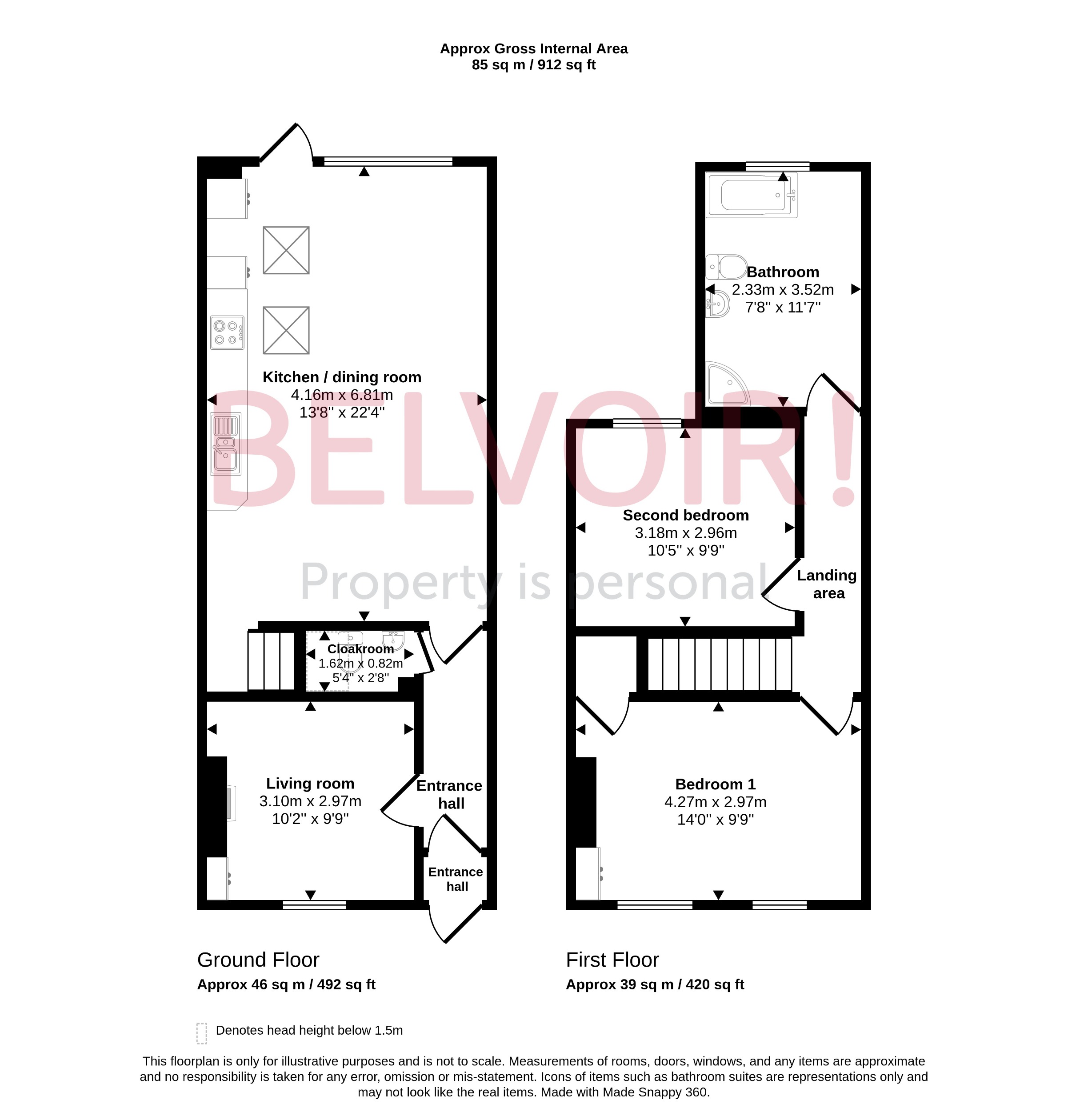 4 Lynworth Terrace, Blacksmith Lane, Cheltenham floorplan