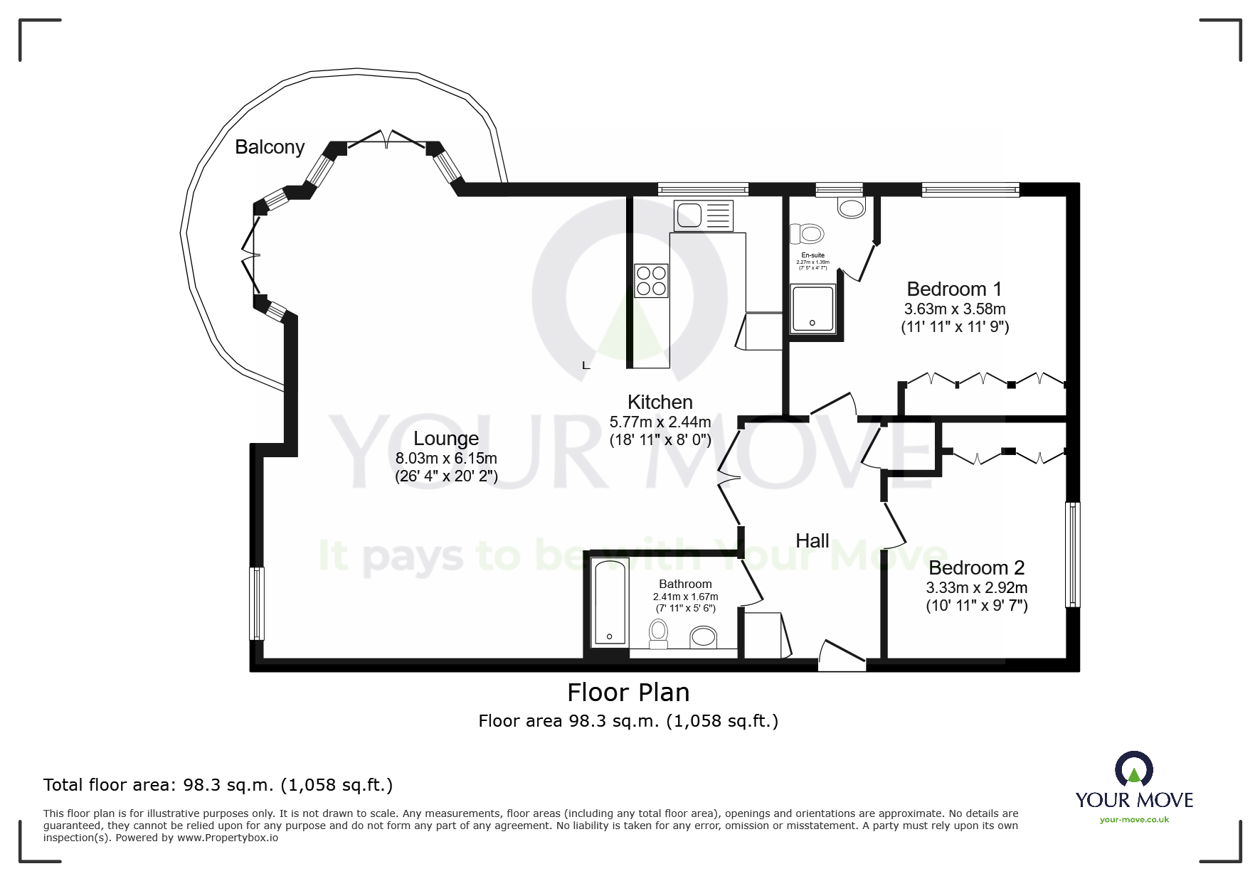 Apartment 2, Panama Reach, 25, Phoenix Drive, East Sussex floorplan