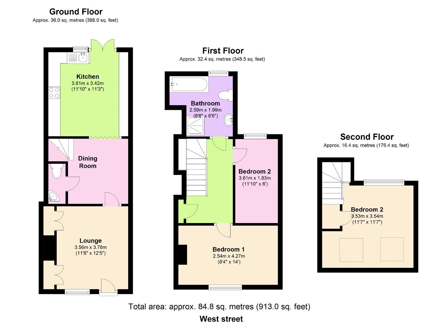 3 Bedrooms Terraced house for sale in West Street, Hertford SG13