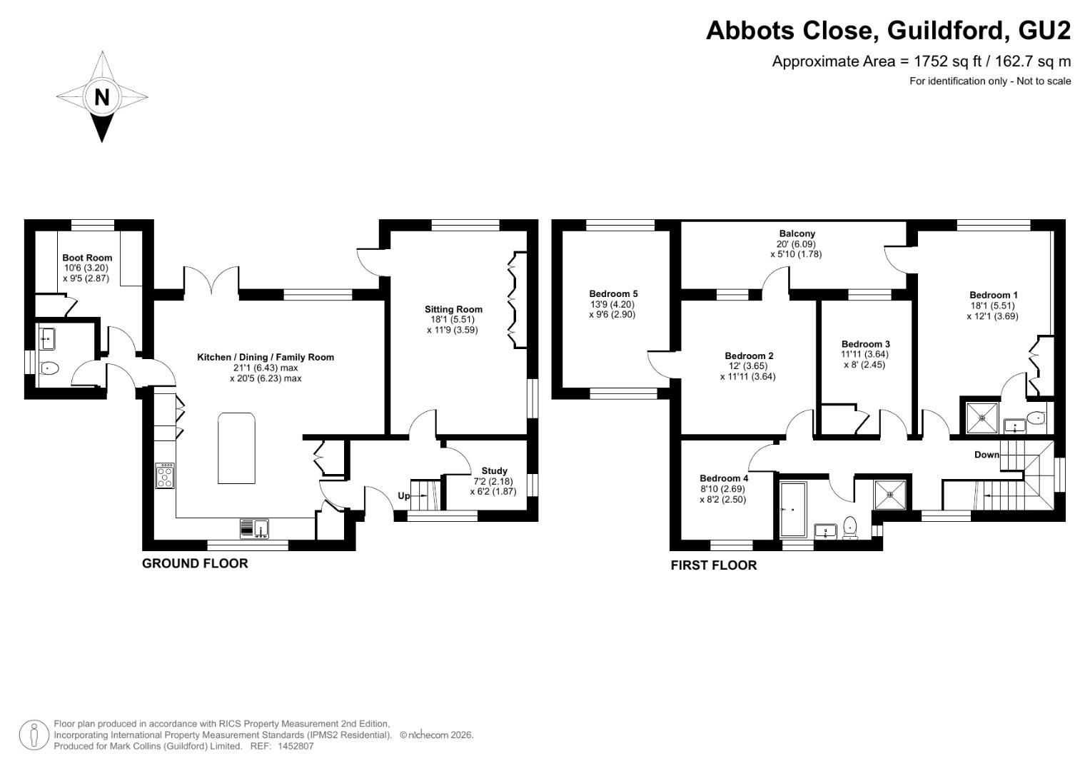 9, Abbots Close, Guildford floorplan