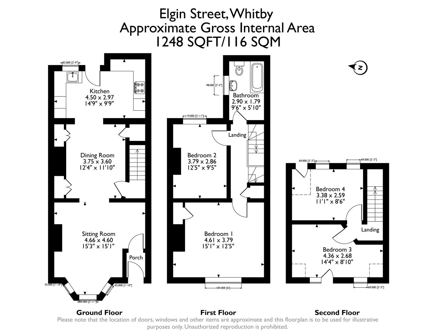 00, Elgin Street, Whitby floorplan