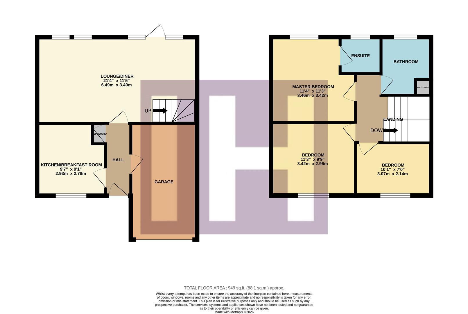 37, Trecastell, Stockton-On-Tees floorplan