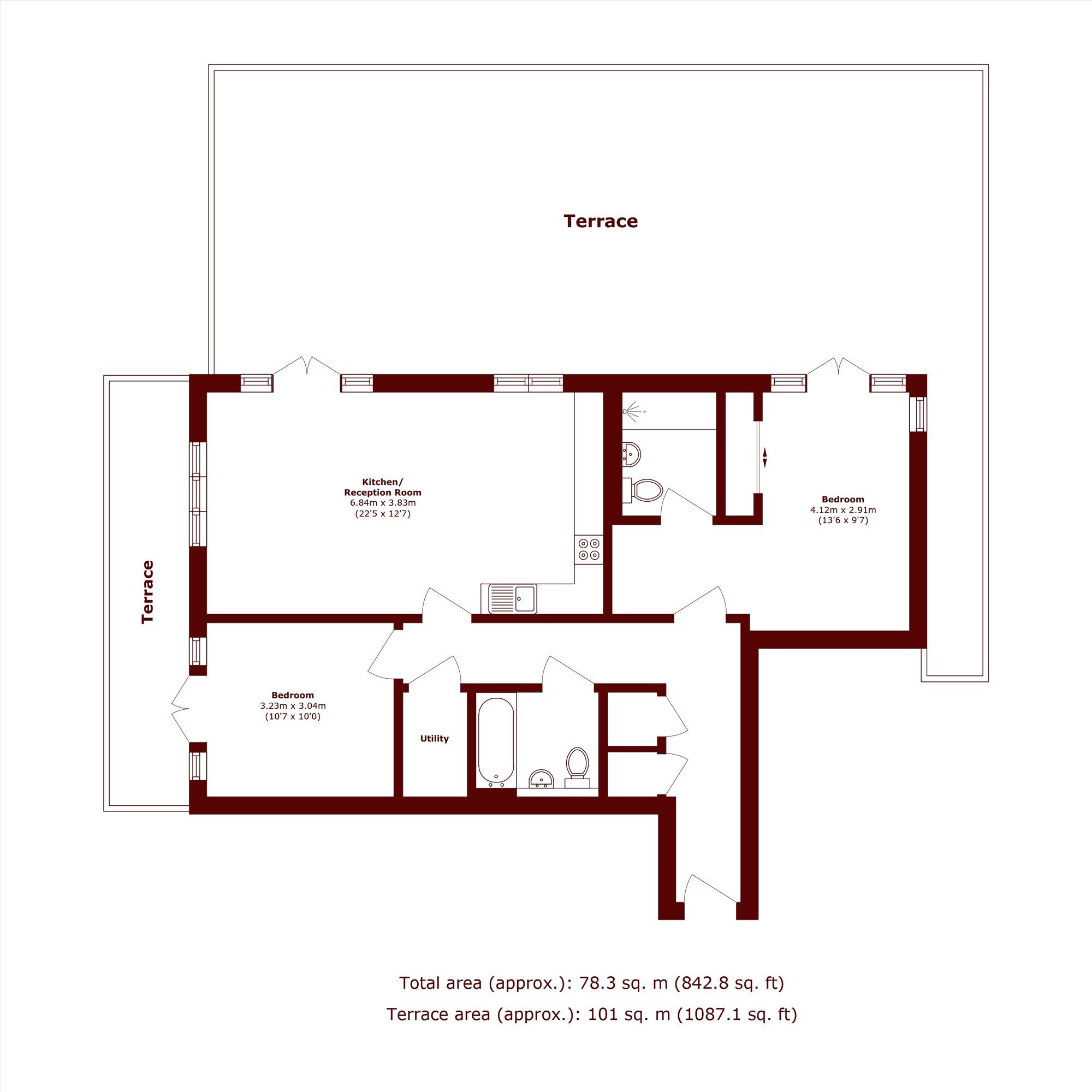 32 Queen Marys House, 1, Holford Way, London floorplan