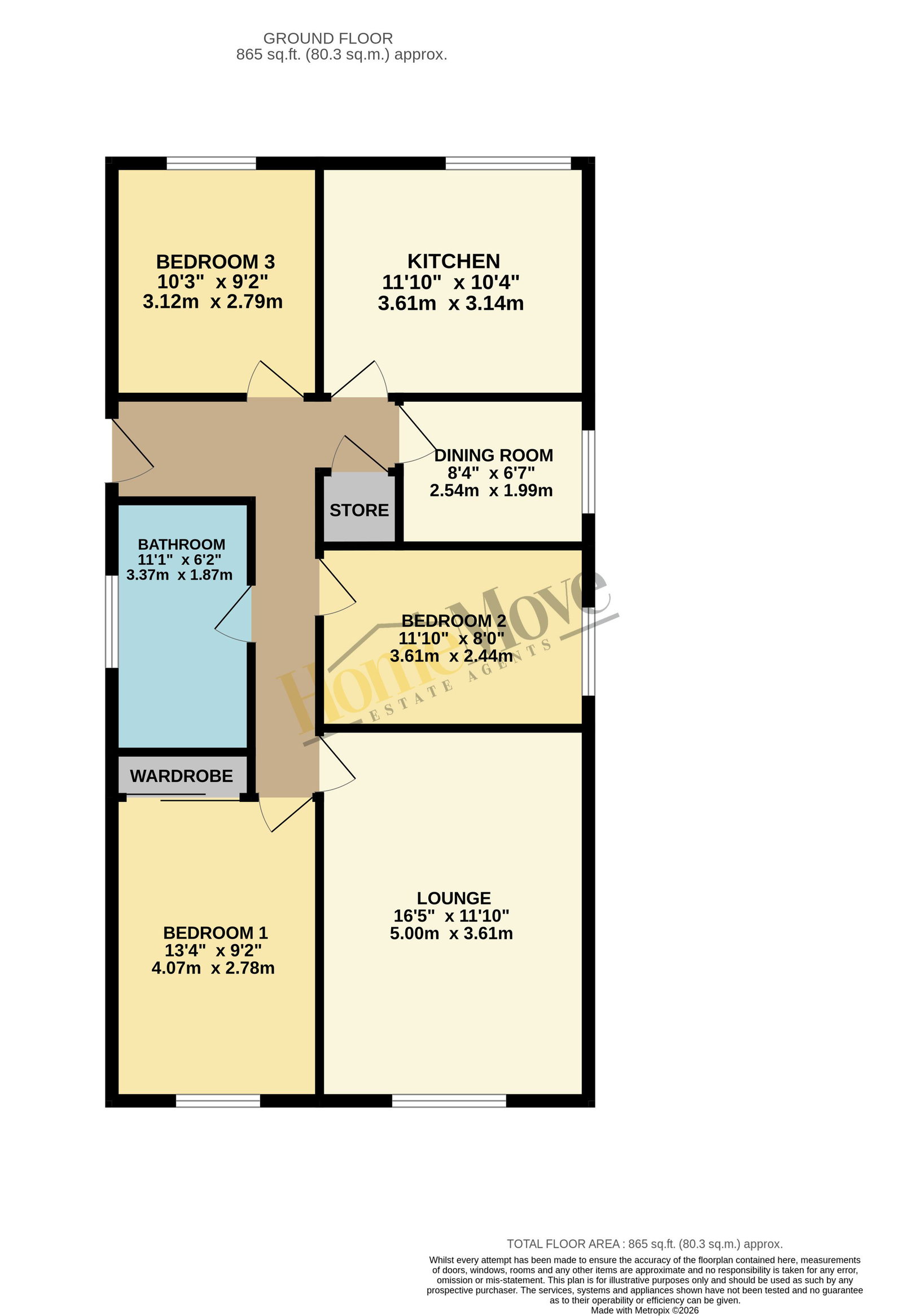 13, Jenkins Close, Skegness floorplan