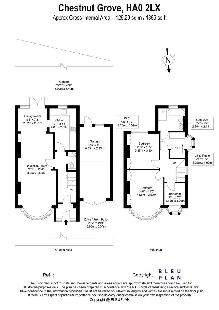 35, Chestnut Grove, Wembley floorplan