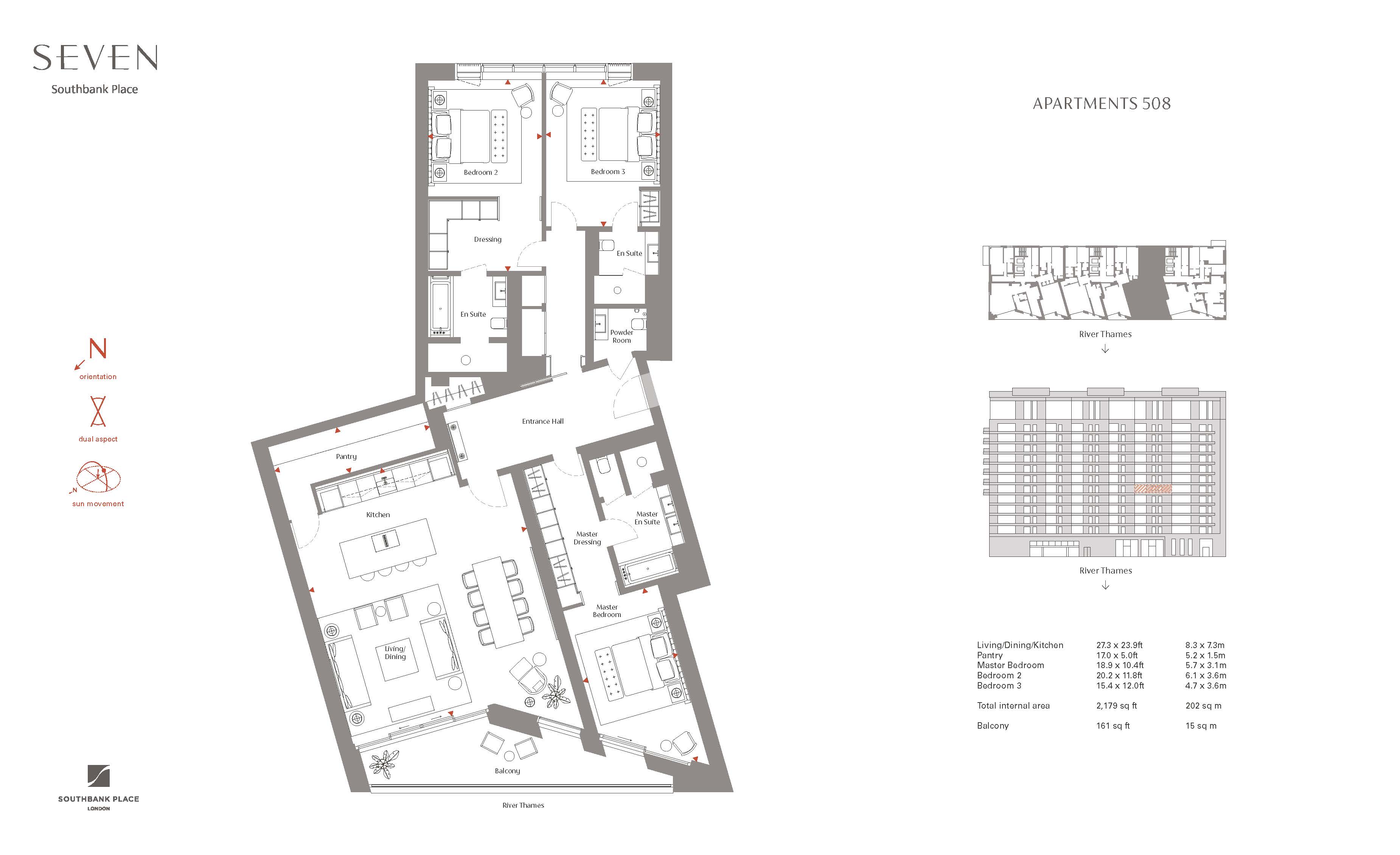 Apartment 508,, Seven, 7 Belvedere Road floorplan