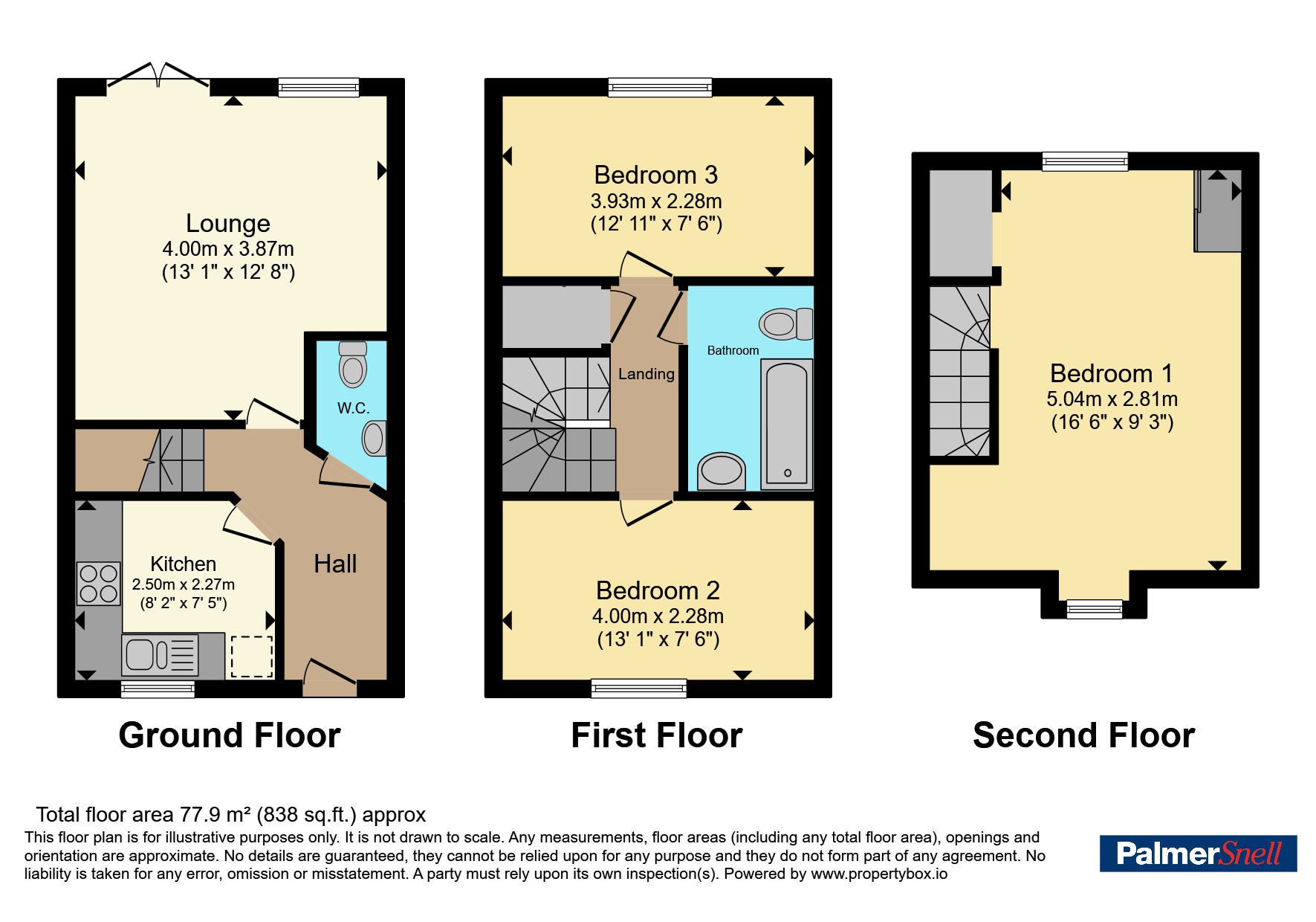 16, Rogers Walk, Taunton floorplan