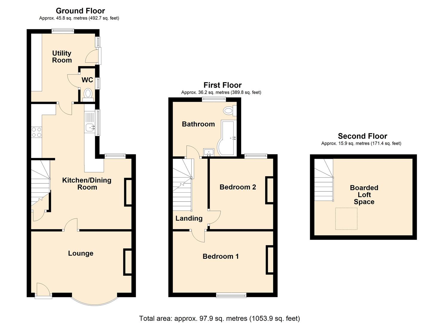 Marine Avenue, North Ferriby HU14, 2 bedroom terraced house for sale