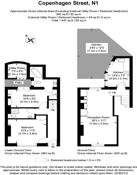 2 Bedrooms Flat to rent in Copenhagen Street, London N1