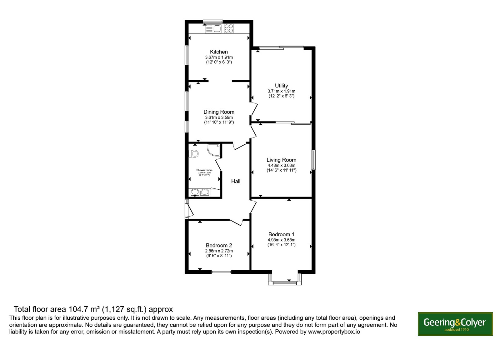 104, St Richards Road, Kent floorplan