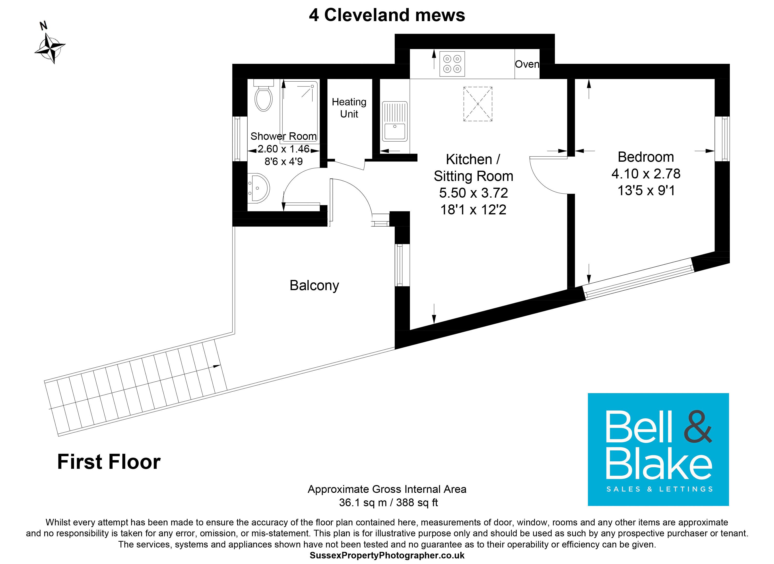 Cleveland Road, Chichester PO19, 1 bedroom flat for sale 47940348