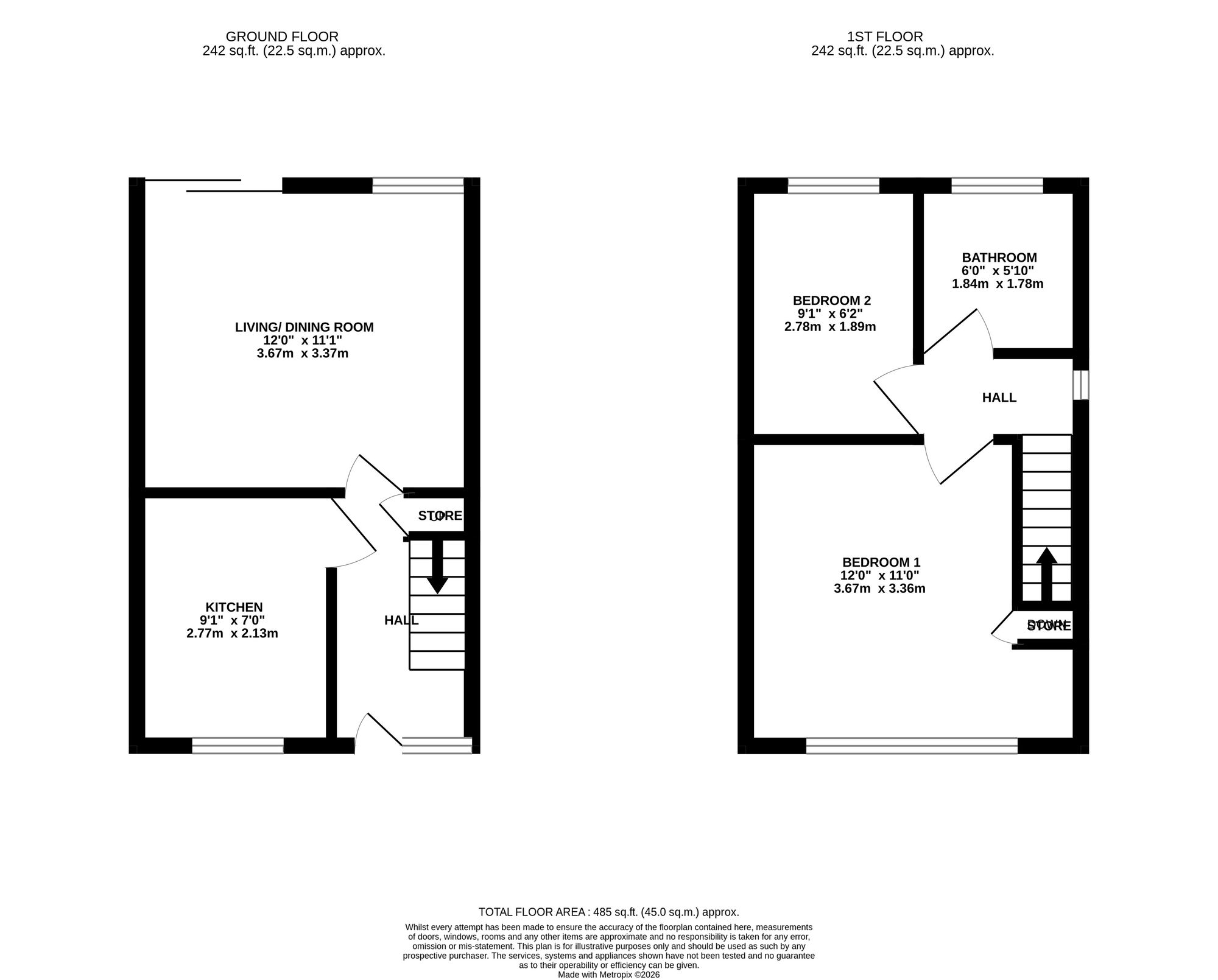 6 Richmond Mews Stafford Close, Stone floorplan