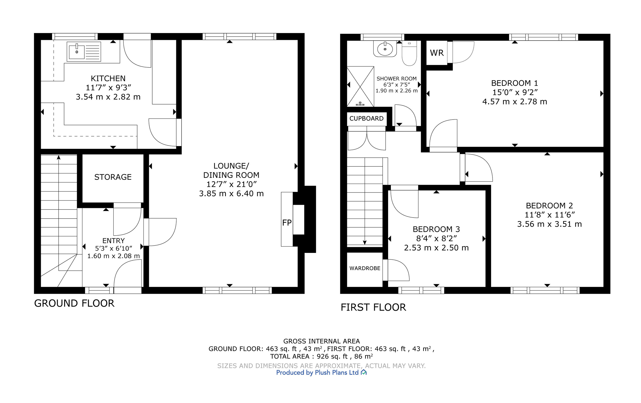 13 Divernia Way, Glasgow floorplan