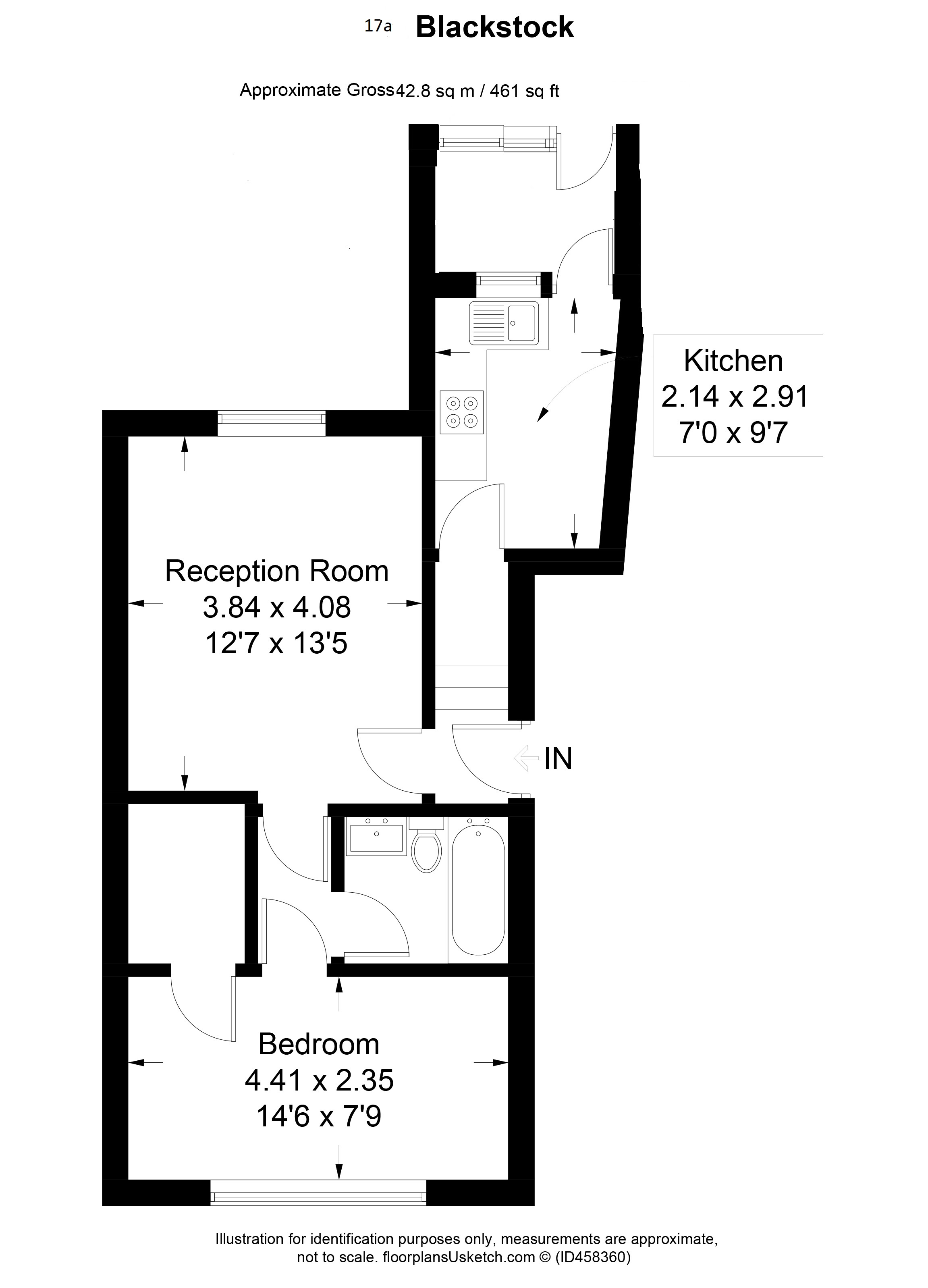 17a, Blackstock Road, London floorplan