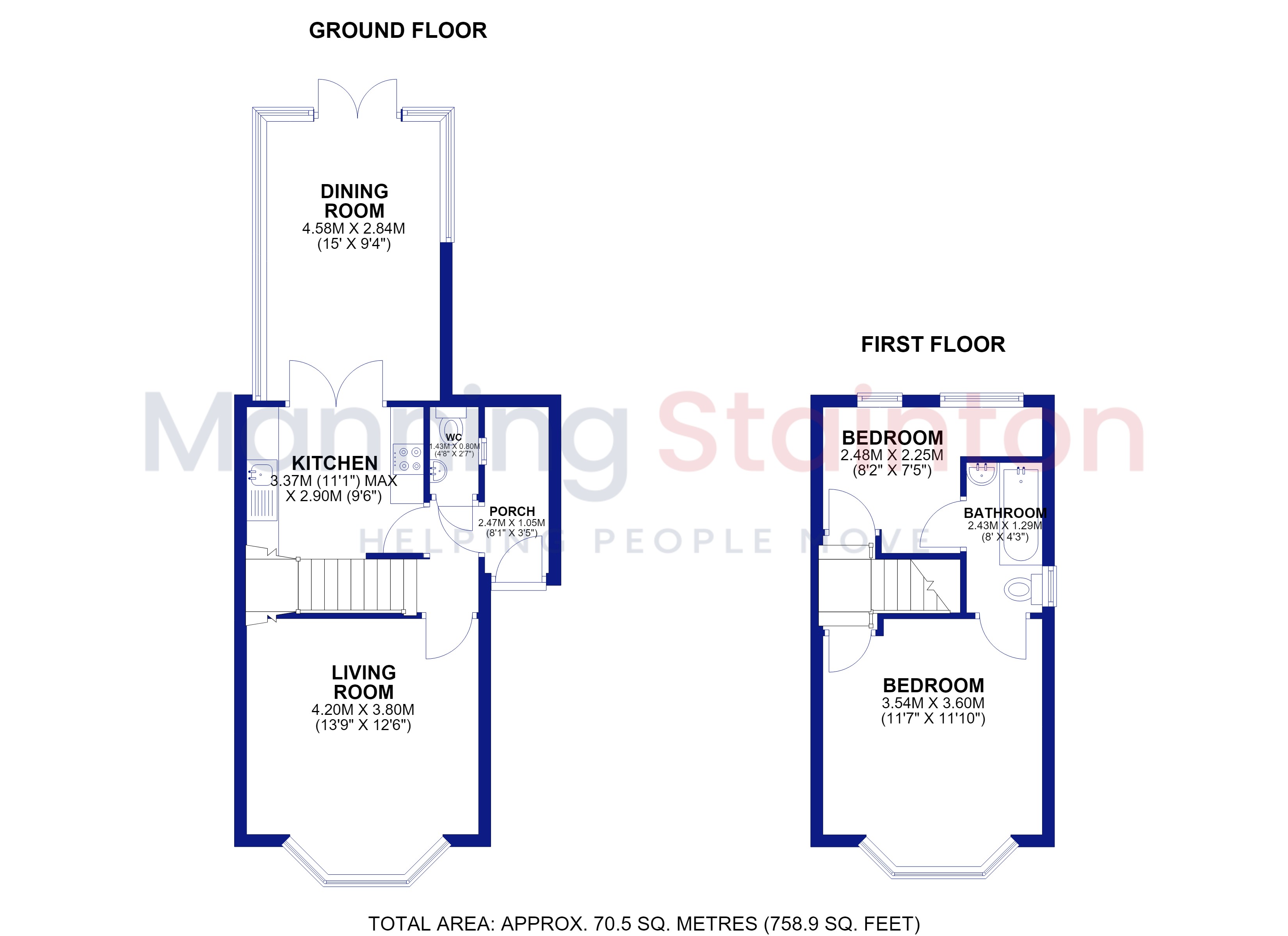 168, Green Hill Road, West Yorkshire floorplan