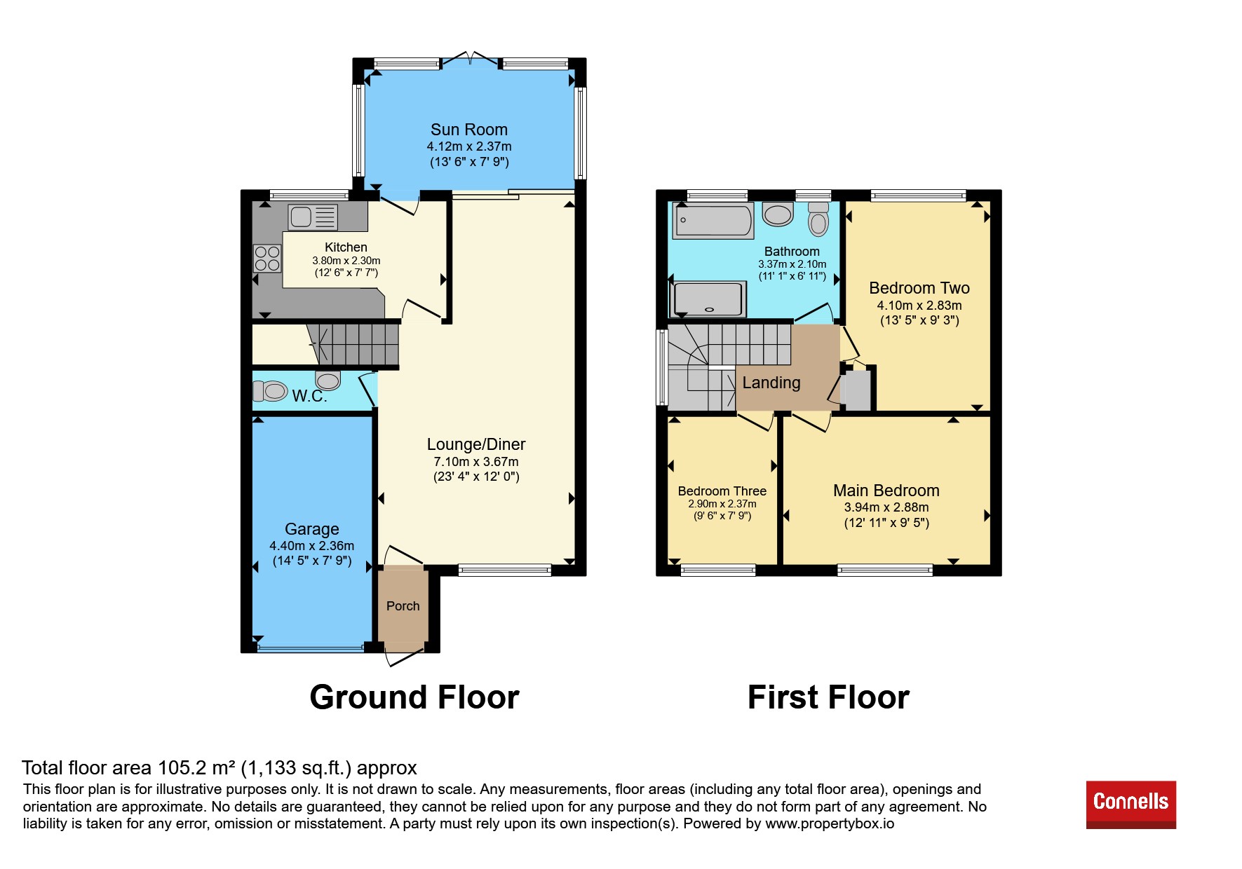 9, Hazel Close, Leamington Spa floorplan