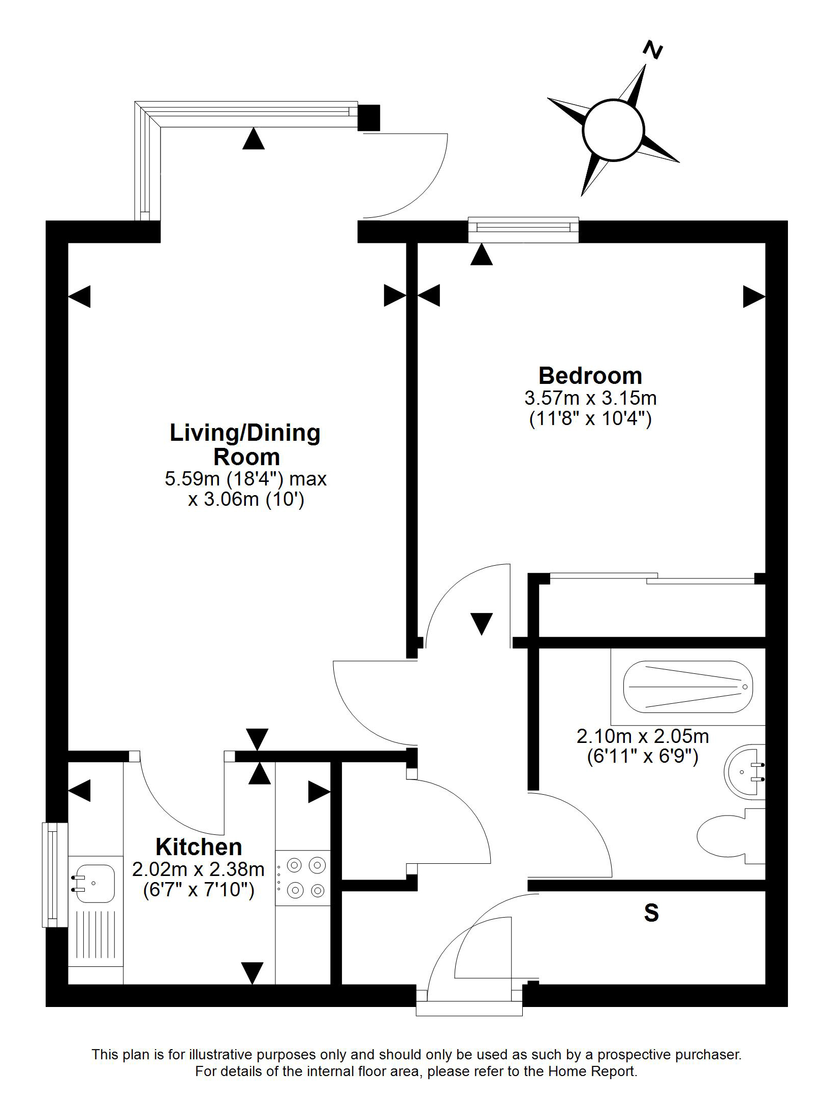 83/1, Mount Vernon Road, Liberton, Edinburgh floorplan