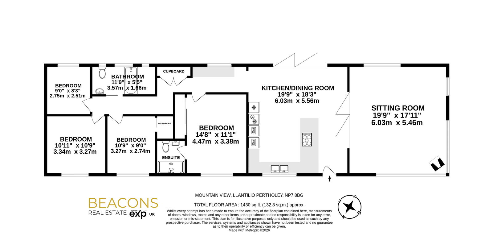Mountain View, Abergavenny floorplan