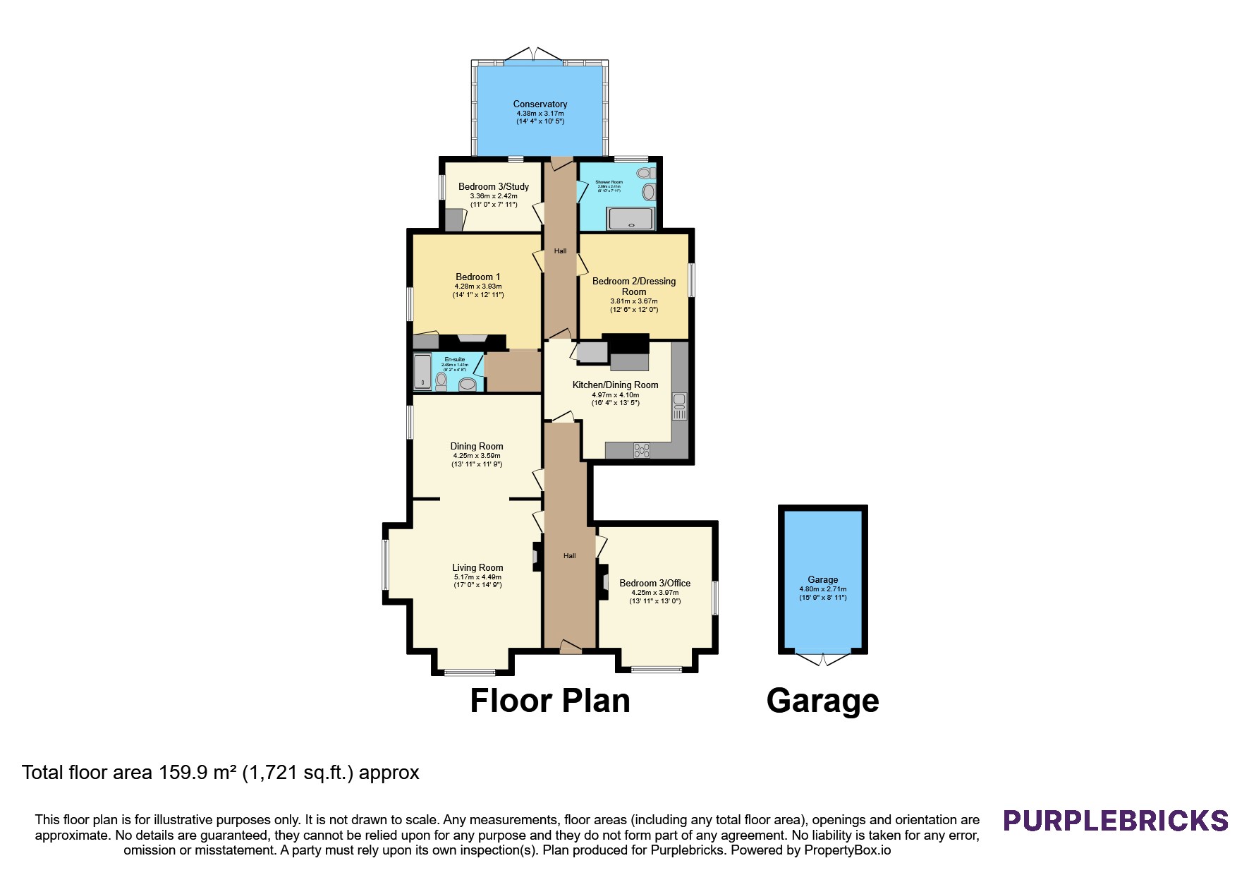 Flat 1/The Rowans, 106 London Road, Camberley floorplan
