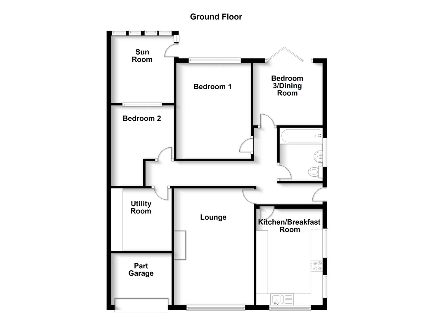 3 Bedrooms Bungalow for sale in St. Vincents Road, Grantham NG31