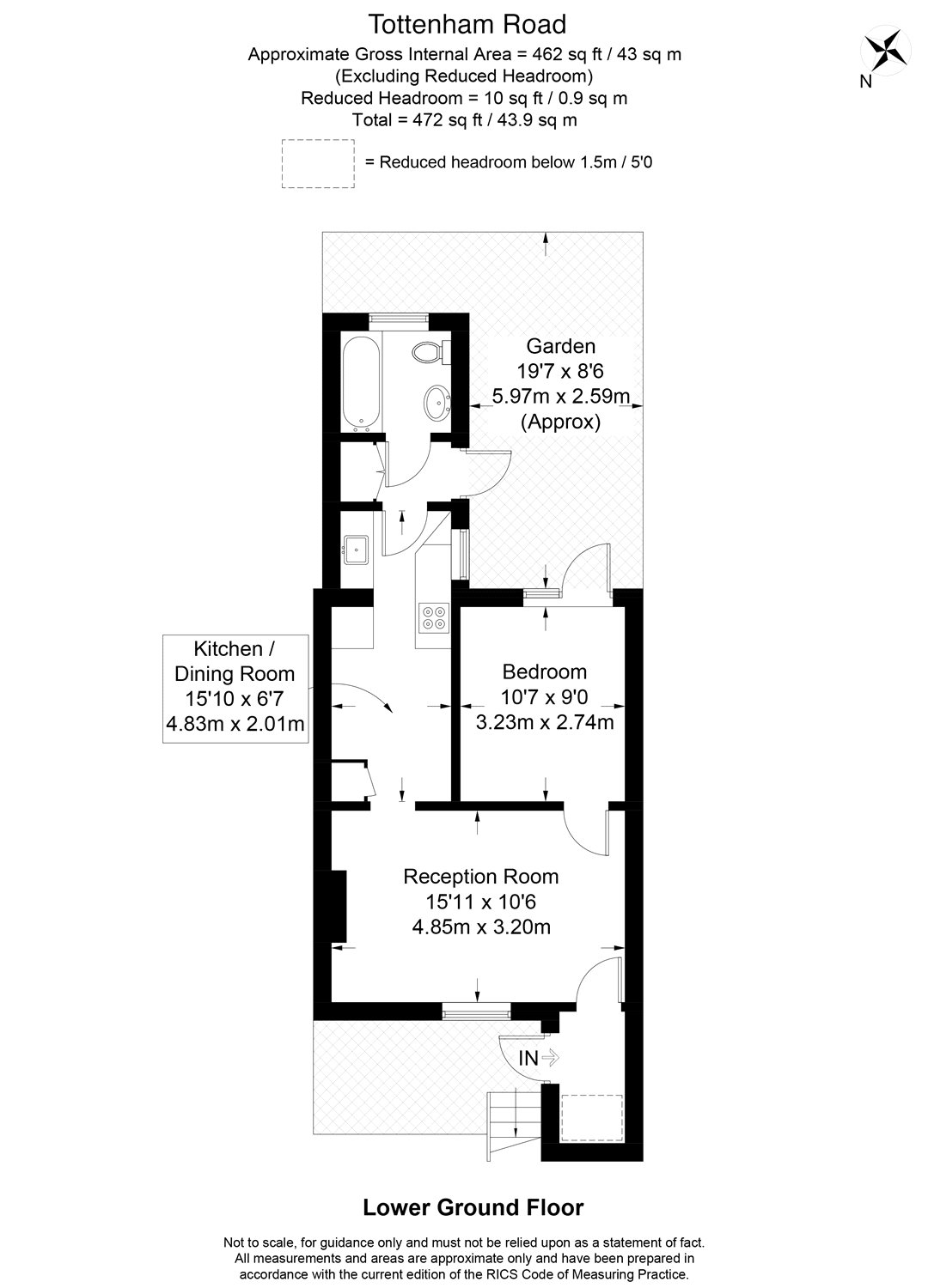 1 Bedrooms Flat to rent in Tottenham Road, London N1