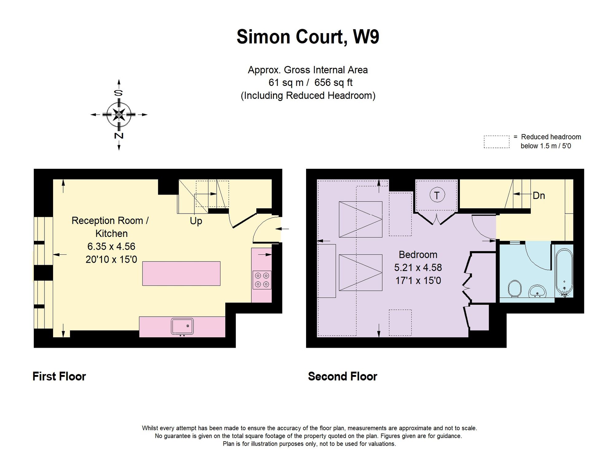 Flat 8, Simon Court, London floorplan