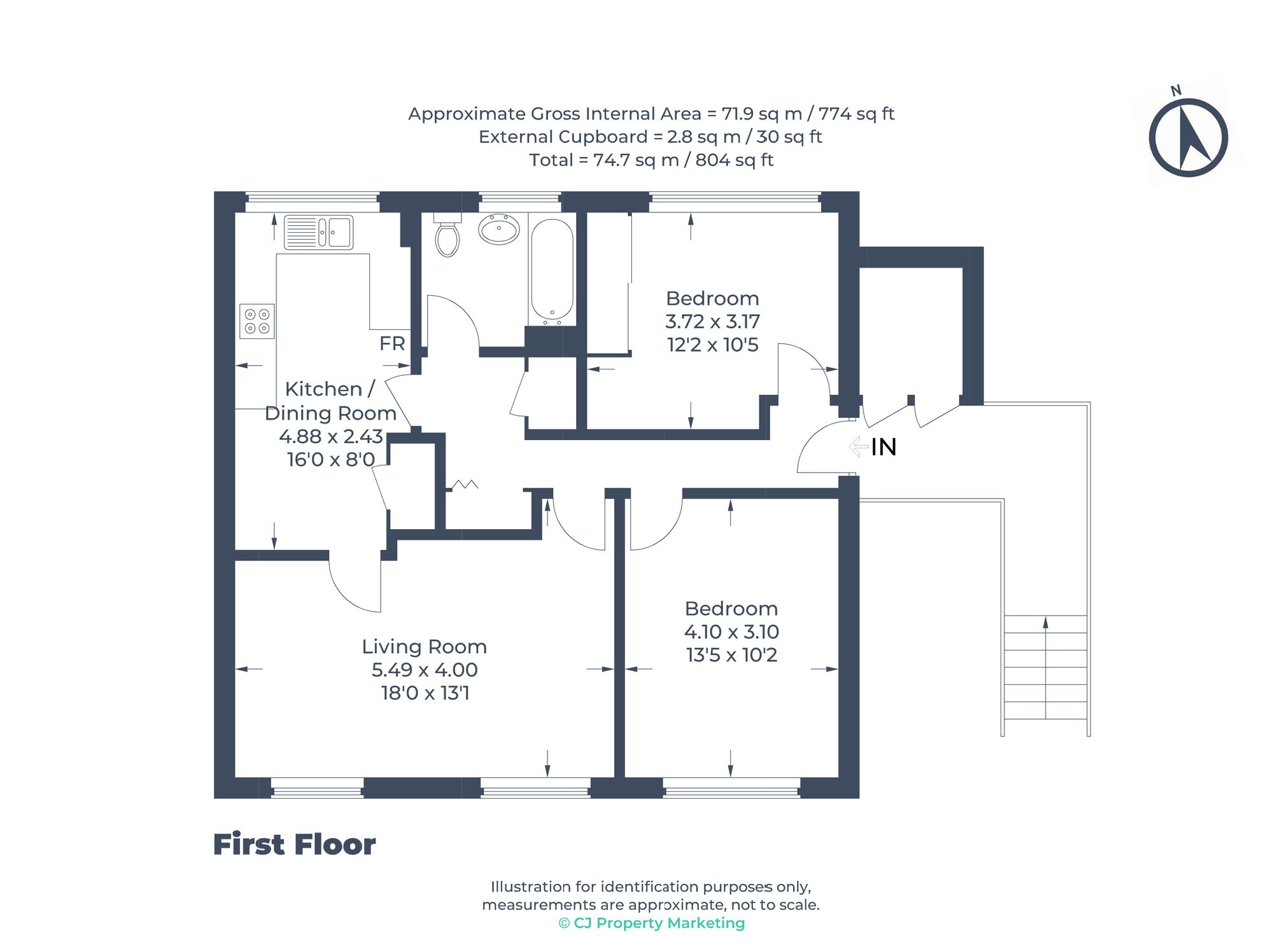 103 Scarborough Avenue, Stevenage floorplan