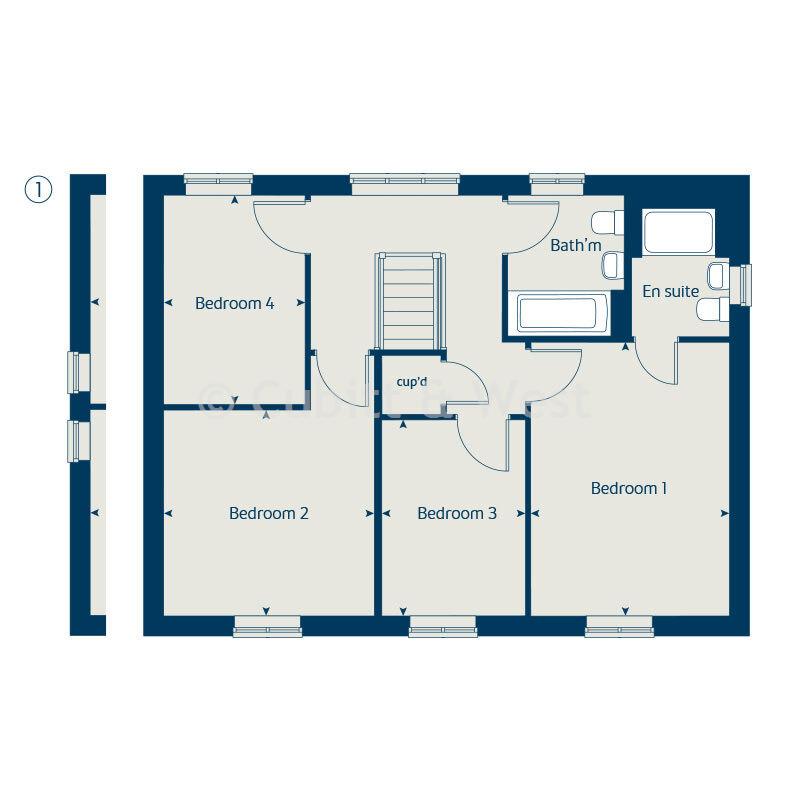 Plot 198, Chicory Crescent, Hailsham floorplan