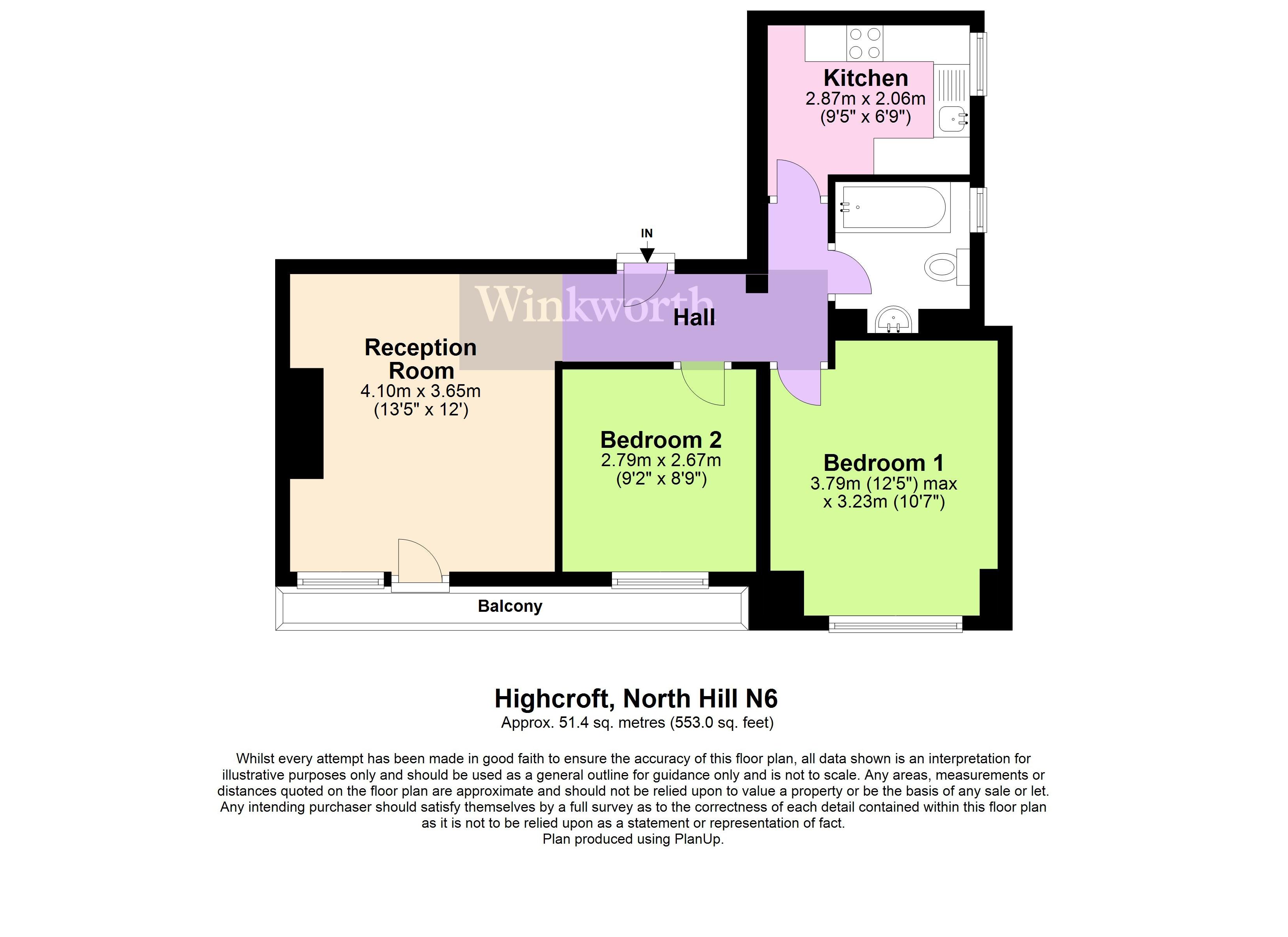 2 Bedrooms Flat for sale in Highcroft, North Hill, London N6