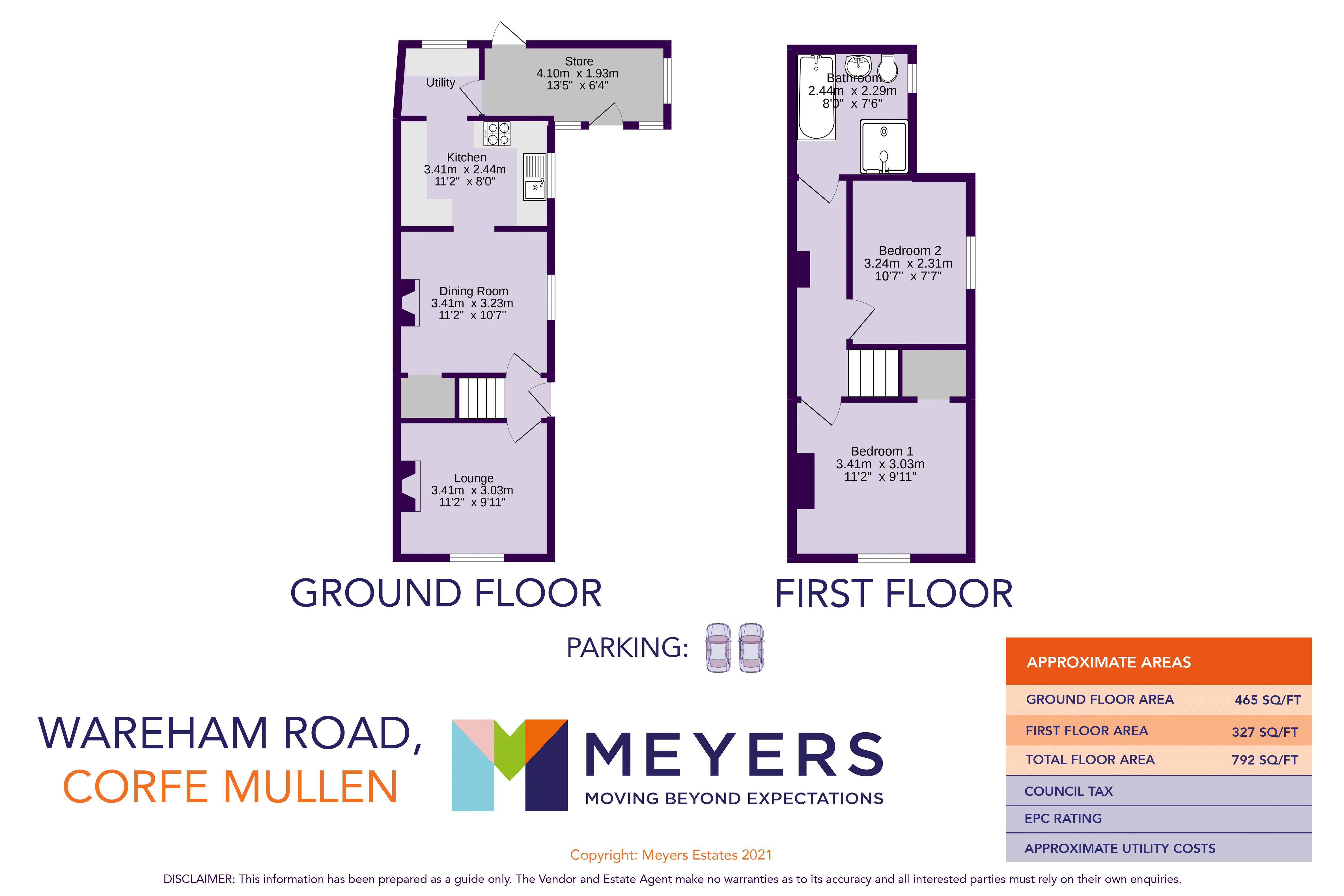 Wareham Road, Corfe Mullen BH21, 2 bedroom semidetached house for sale