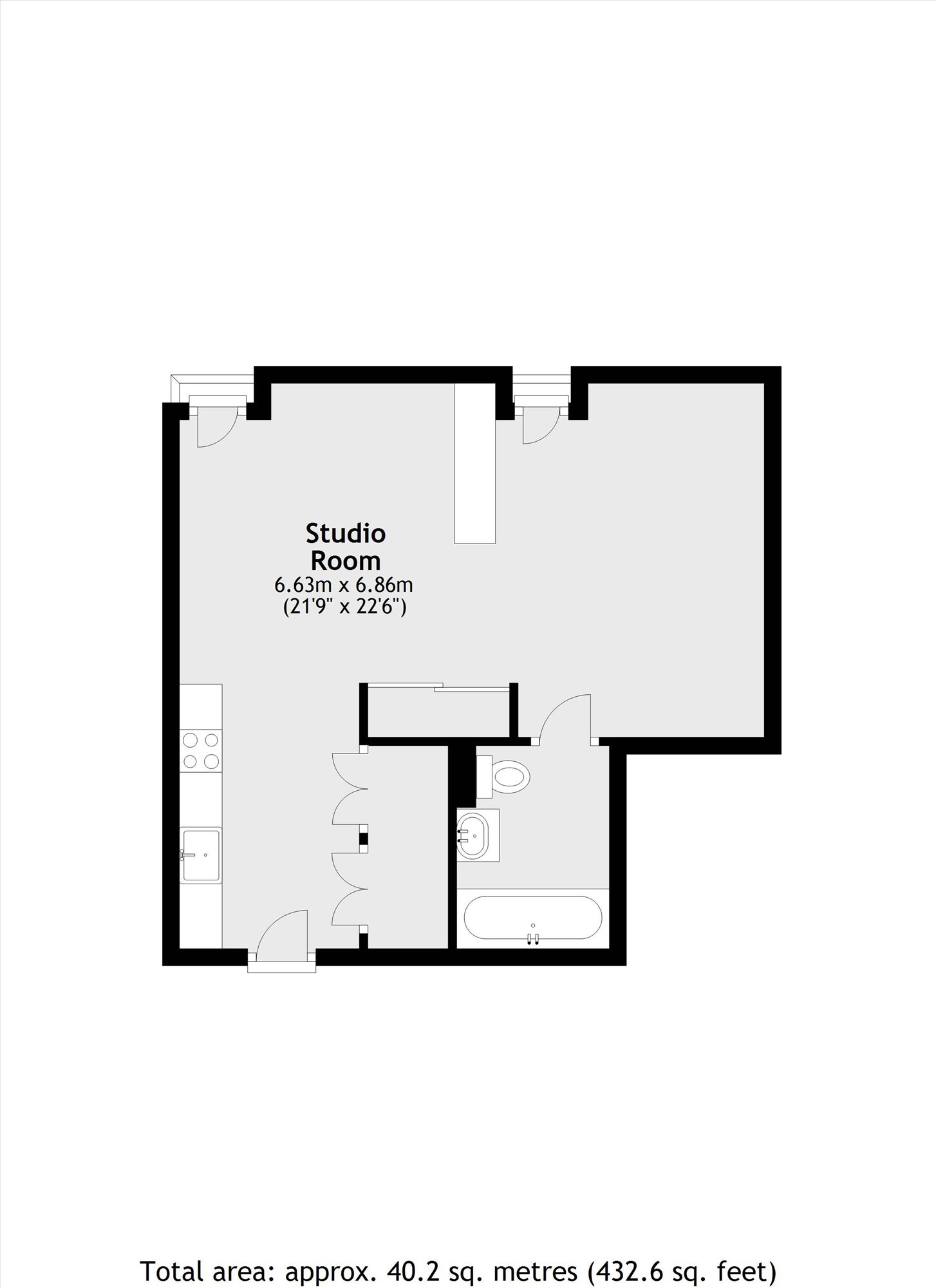 Apartment 41, Roman House, Wood Street, London floorplan