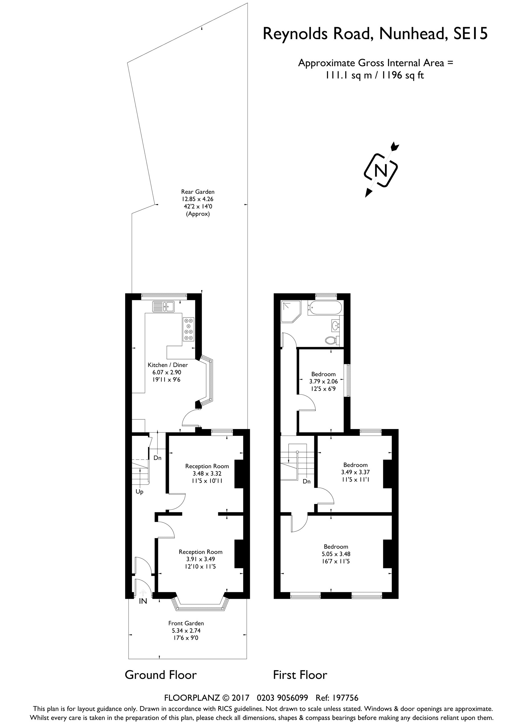 3 Bedrooms Terraced house for sale in Reynolds Road, Nunhead, London SE15