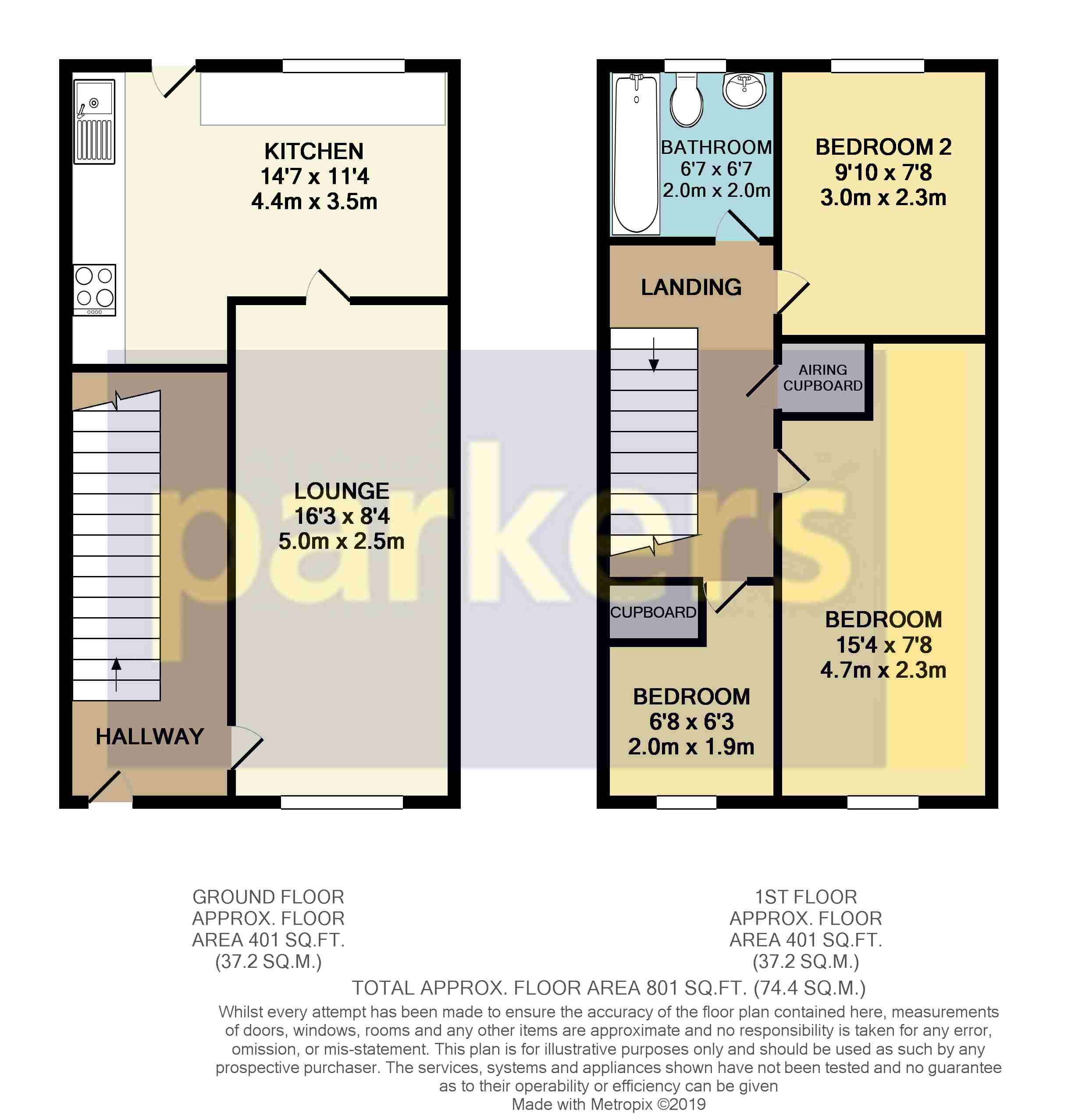 3 Bedrooms Terraced house to rent in Turbary Gardens, Tadley RG26