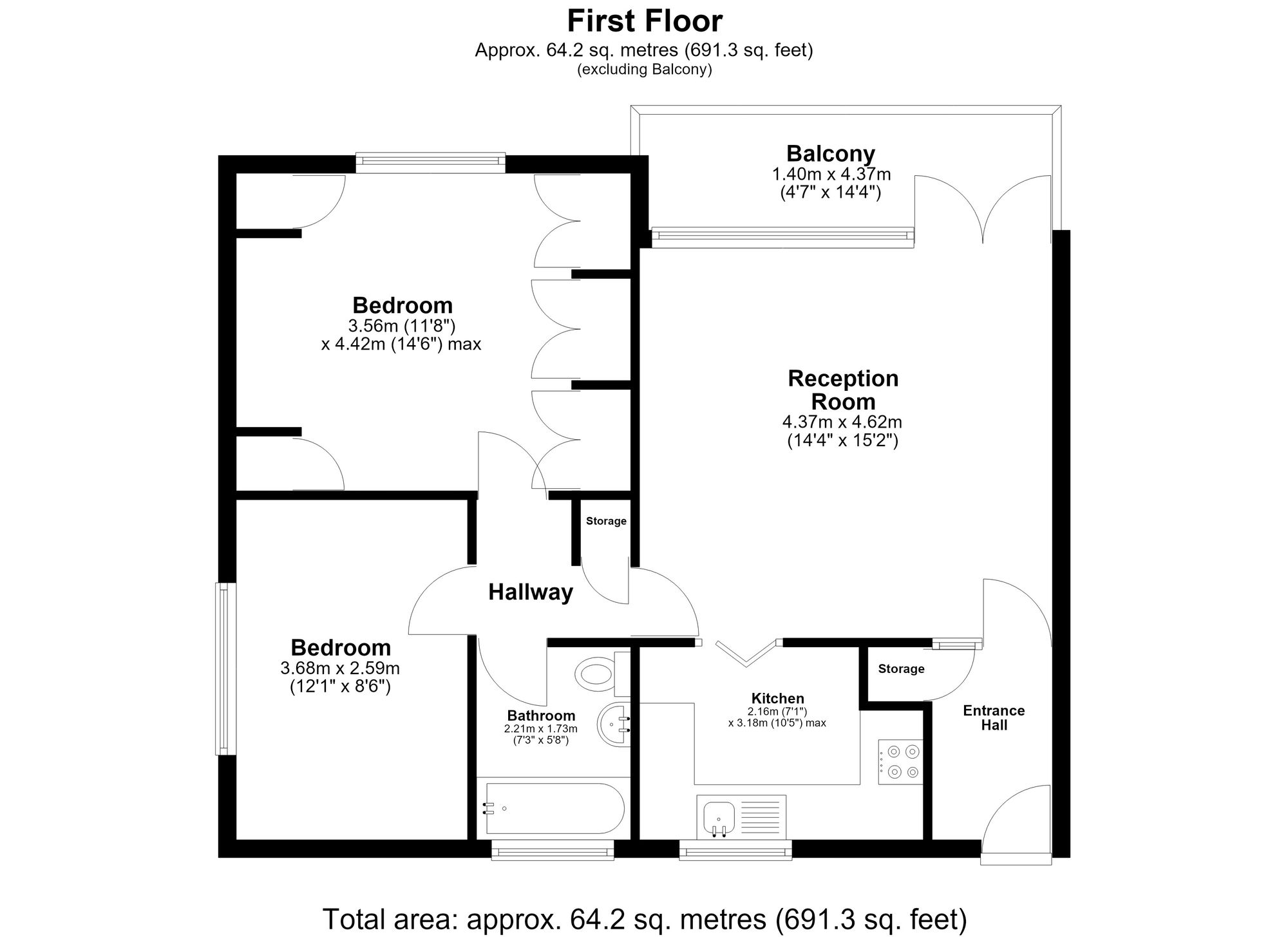 5 Royston Gardens, Ilford floorplan