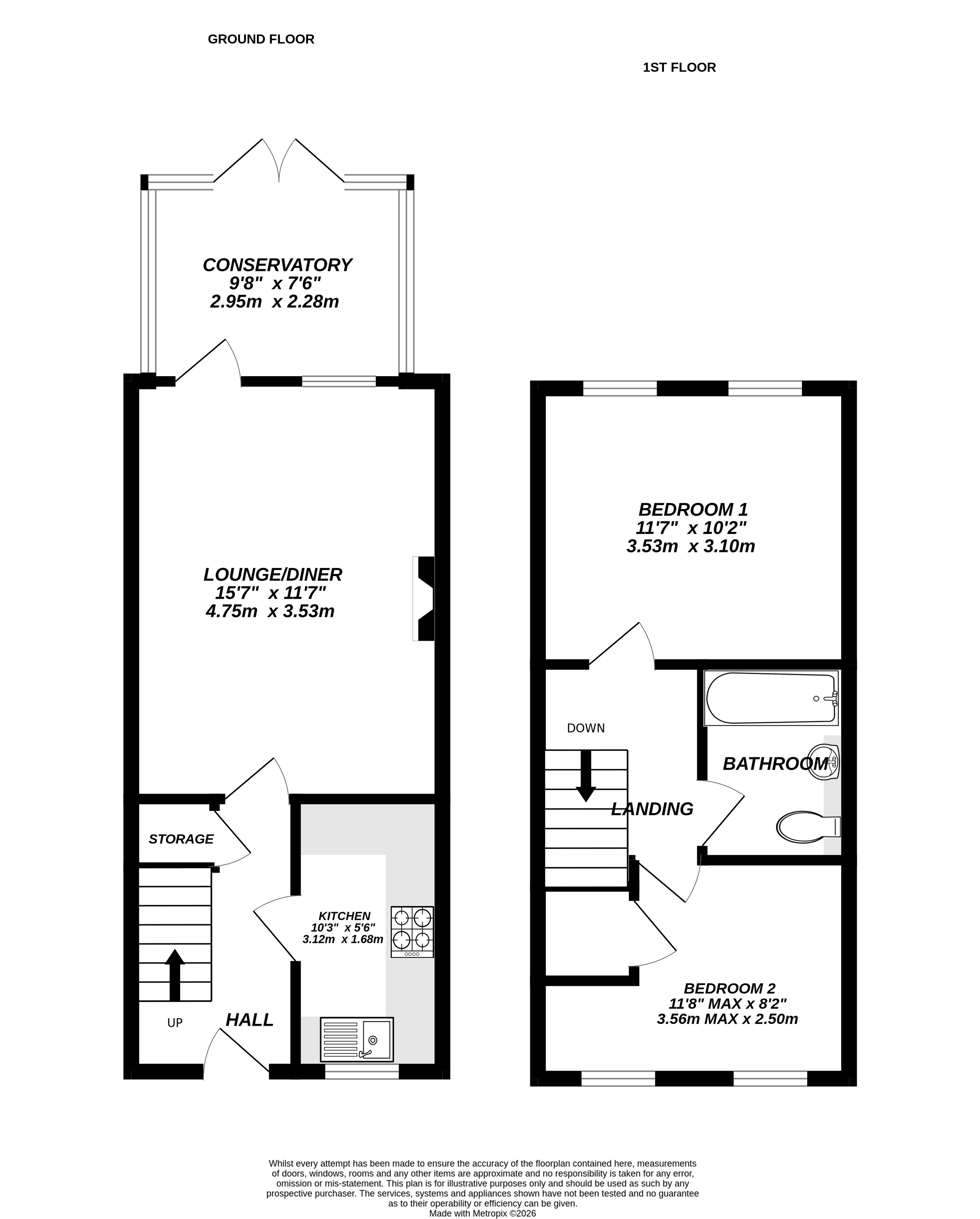 Pound Meadow, Hook floorplan