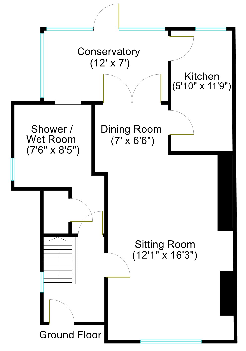 2 Totsome Cottages, Knowle, Fareham floorplan