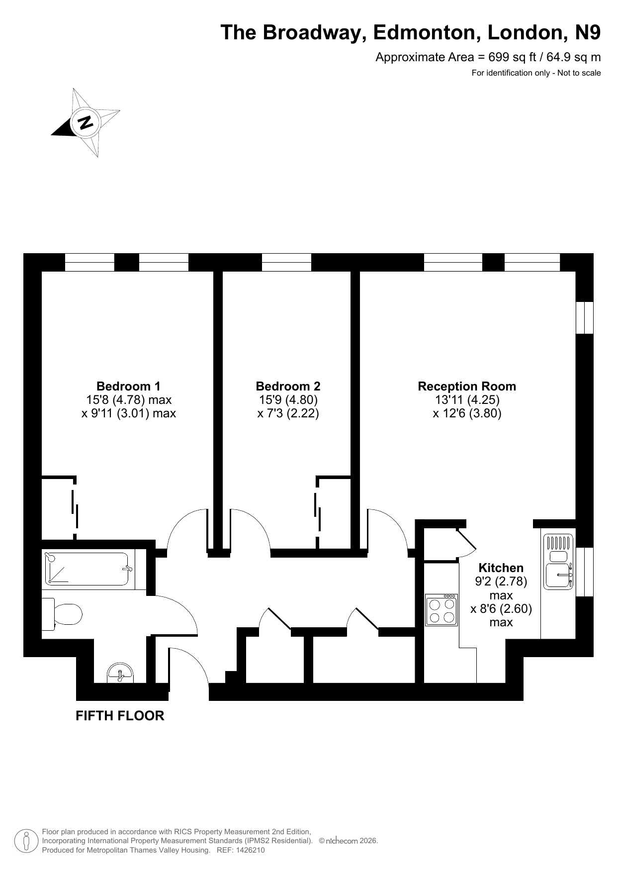 Methven Court The Broadway, Edmonton floorplan