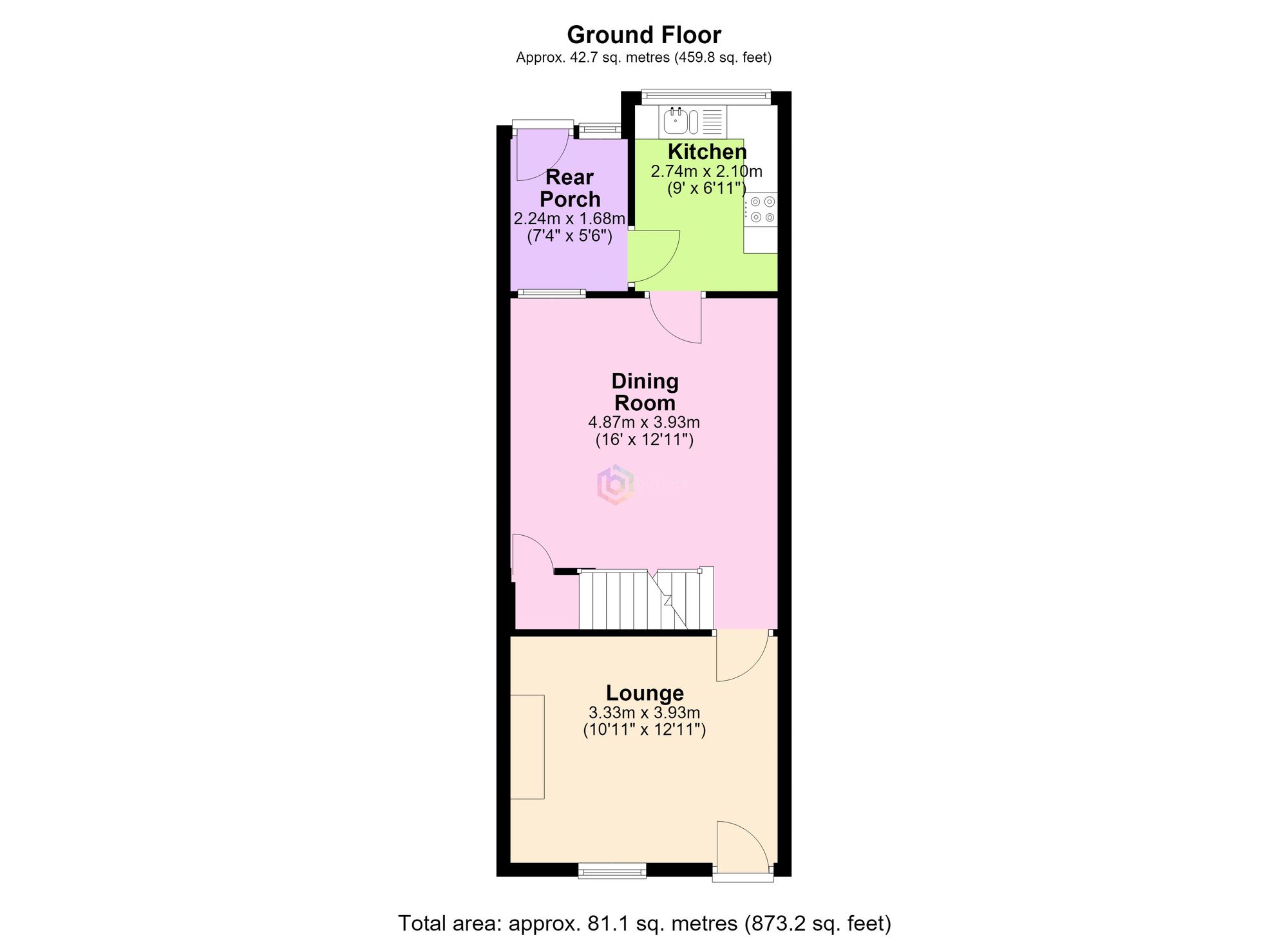 9 Hague Avenue, Sheffield floorplan