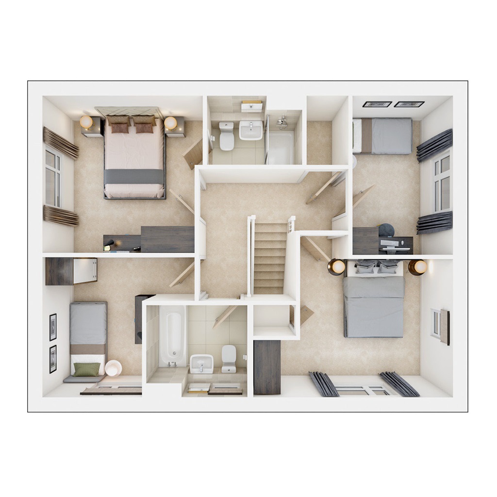 The Plumdale - Plot 235, The Vale At Edenfield, Market Street, Edenfield, Rossendale floorplan